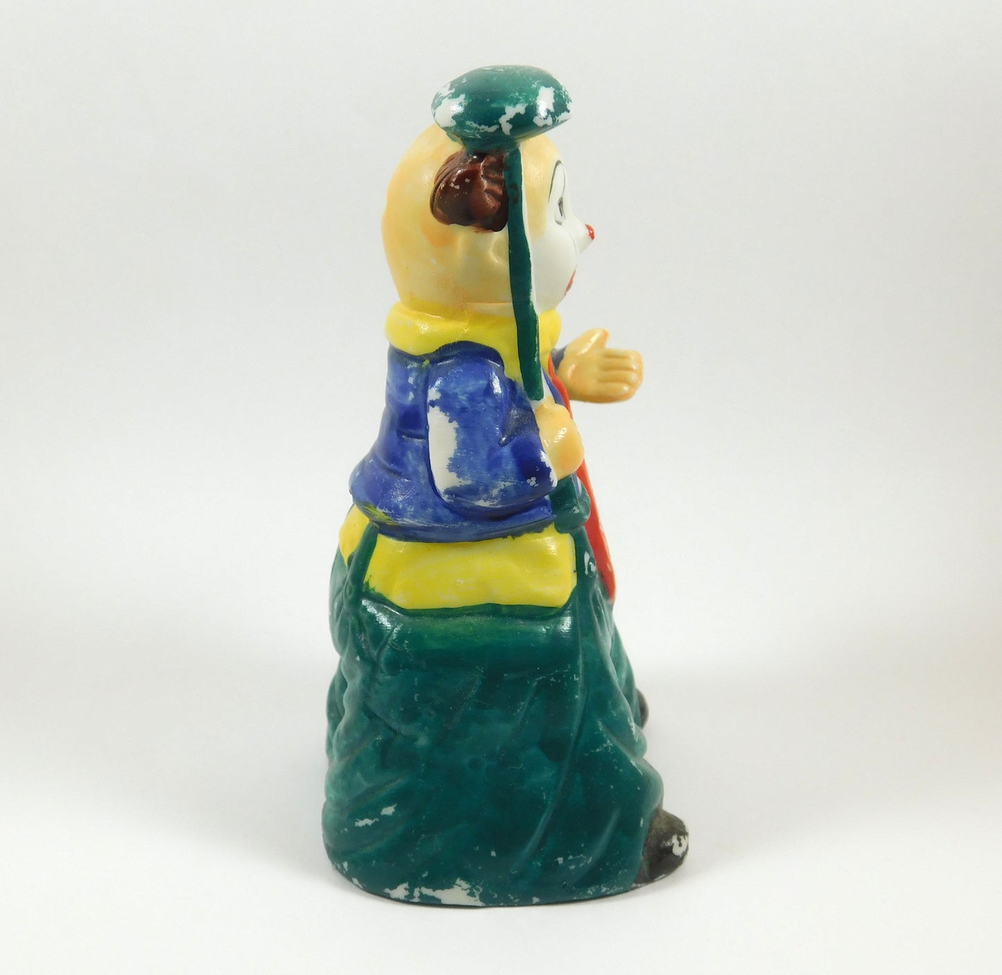 Vintage J. S. N. Sad Clown with Little Umbrella Bell
