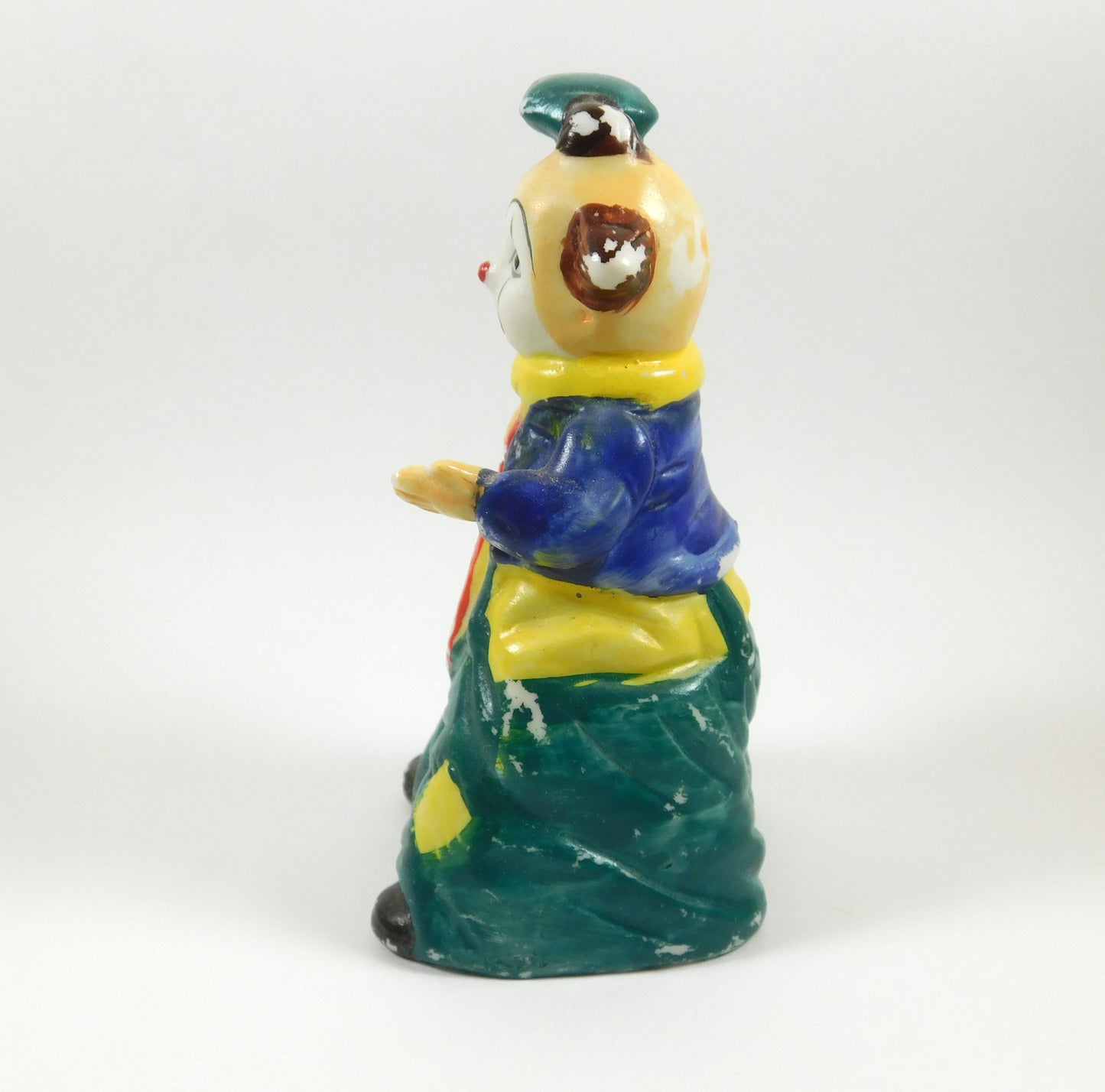 Vintage J. S. N. Sad Clown with Little Umbrella Bell
