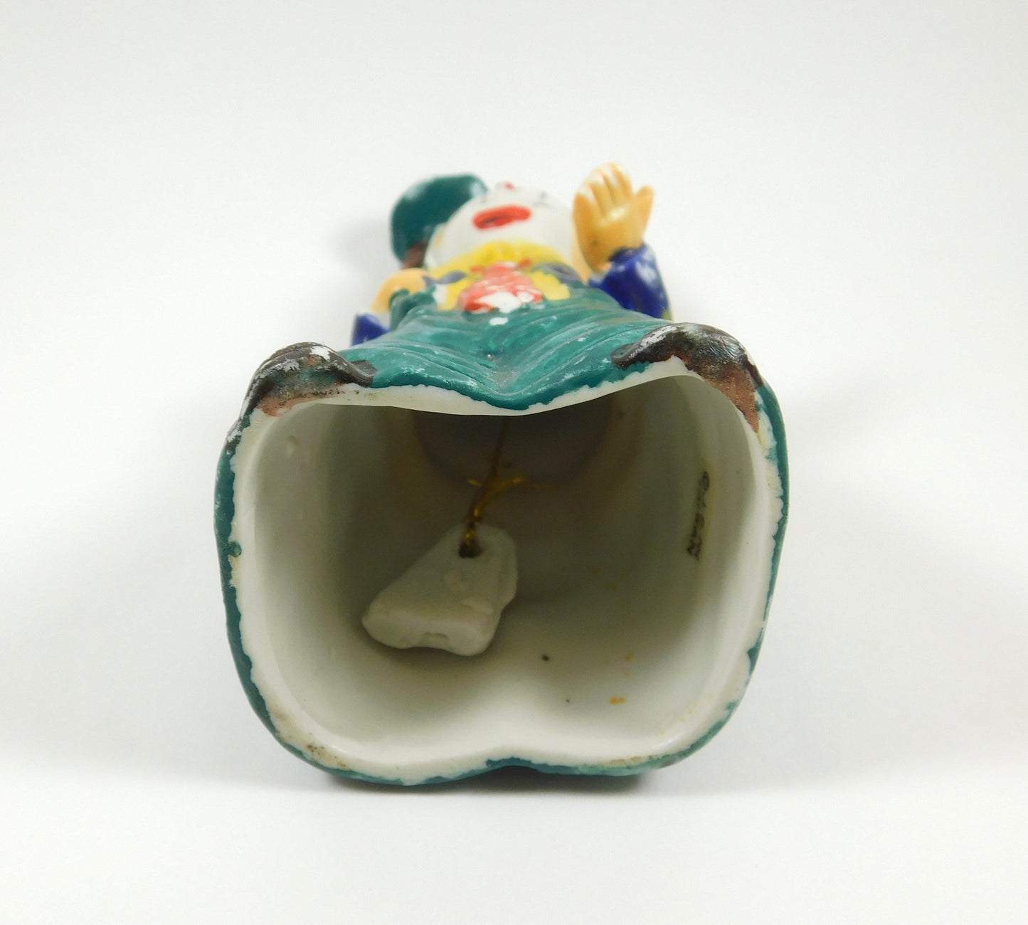 Vintage J. S. N. Sad Clown with Little Umbrella Bell