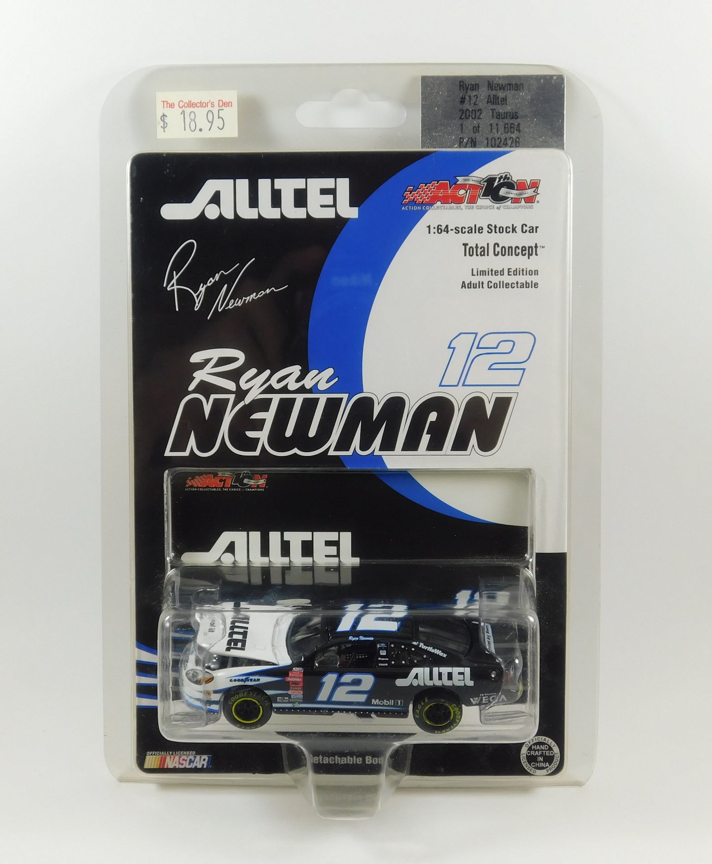 Alltel Ryan Newman Stock Car Limited Edition Adult Collectable