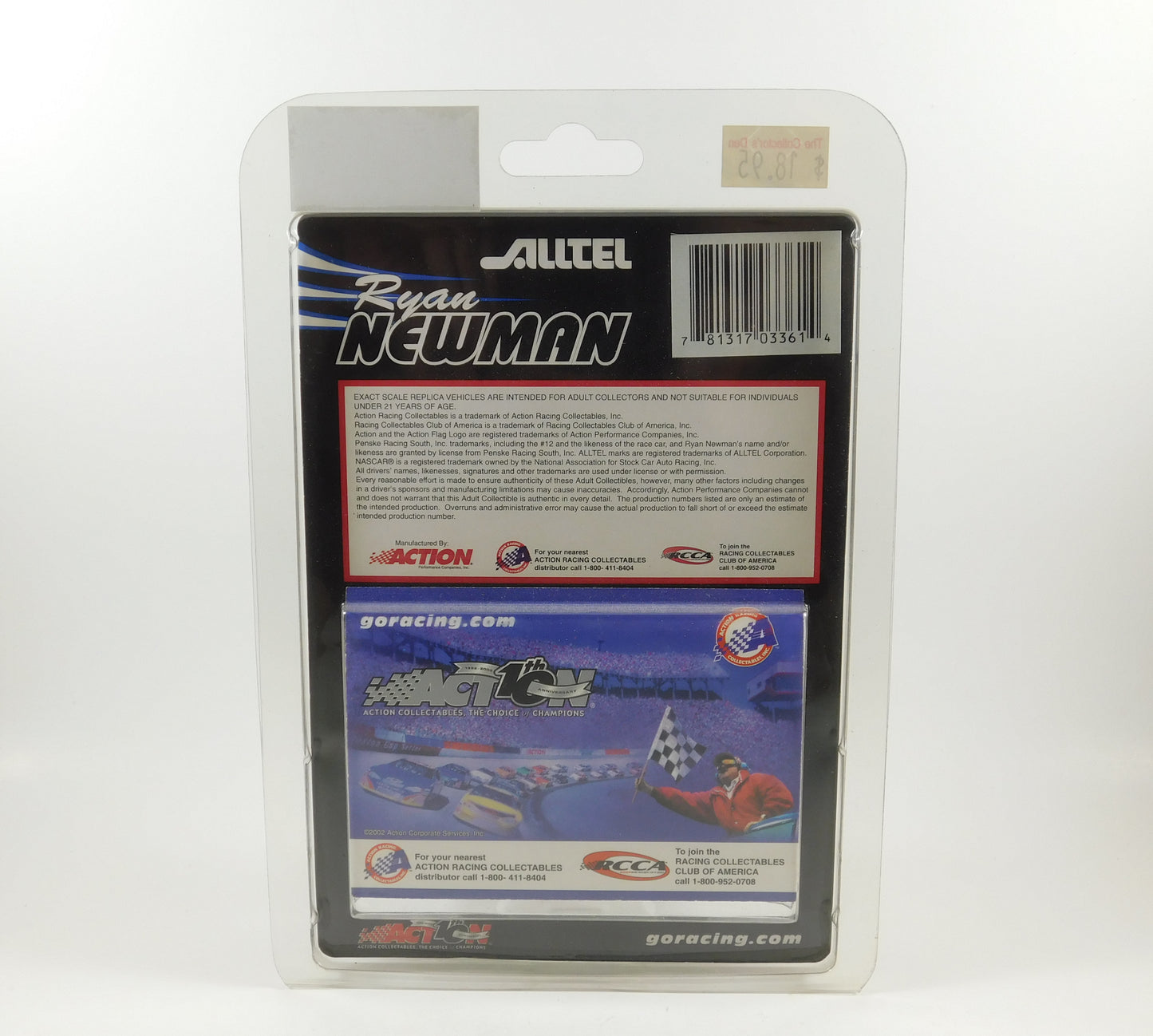 Alltel Ryan Newman Stock Car Limited Edition Adult Collectable