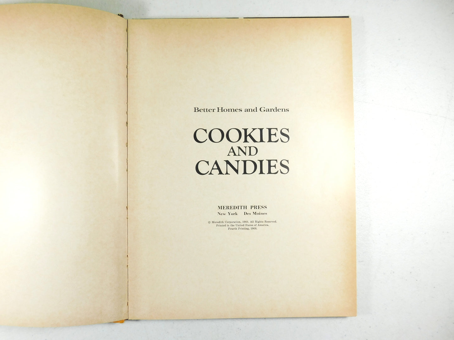 Vintage 1968 Better Homes and Gardens Cookies and Candies Cookbook