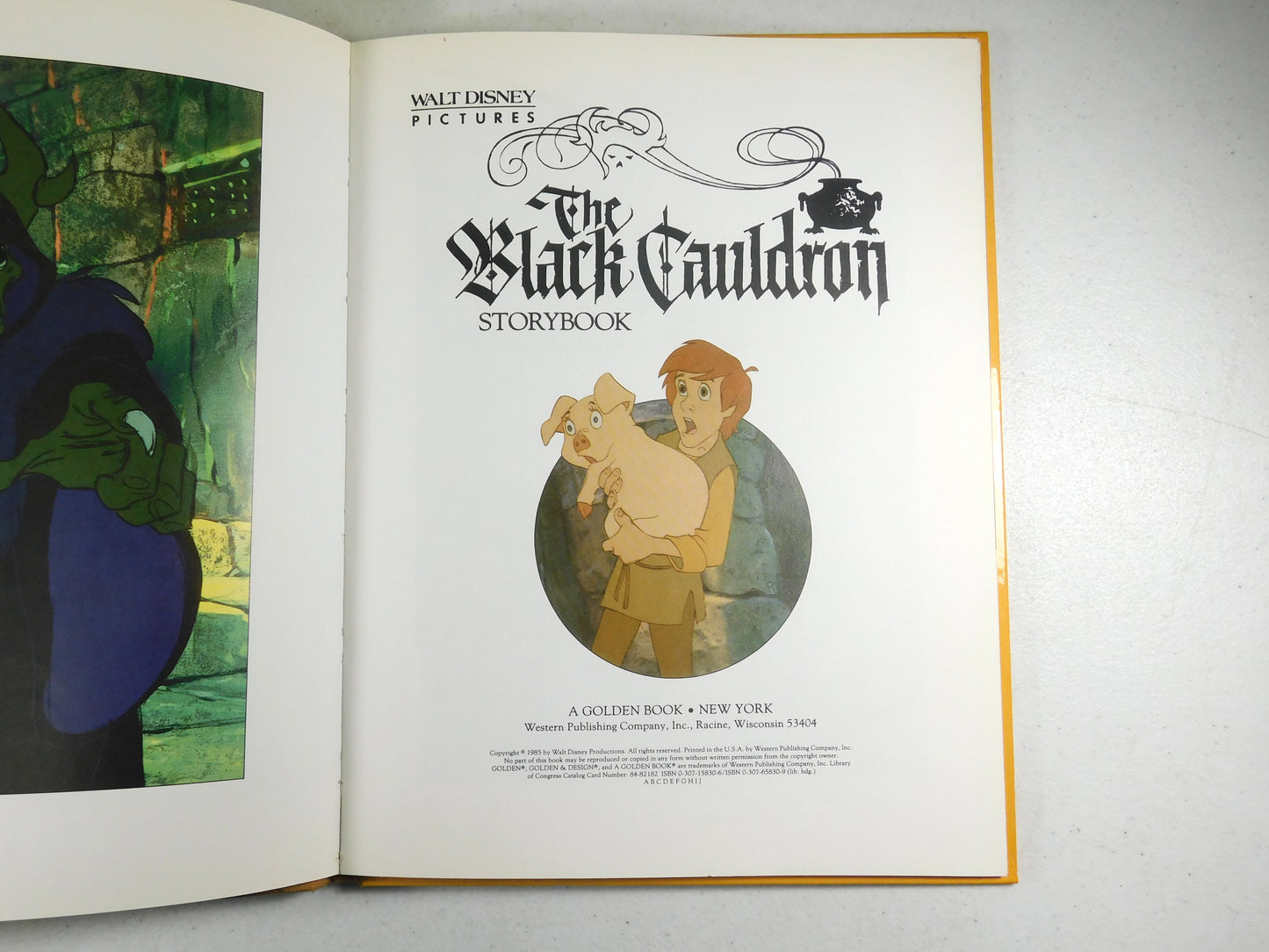 The Black Cauldron Storybook Walt Disney Pictures Golden Book