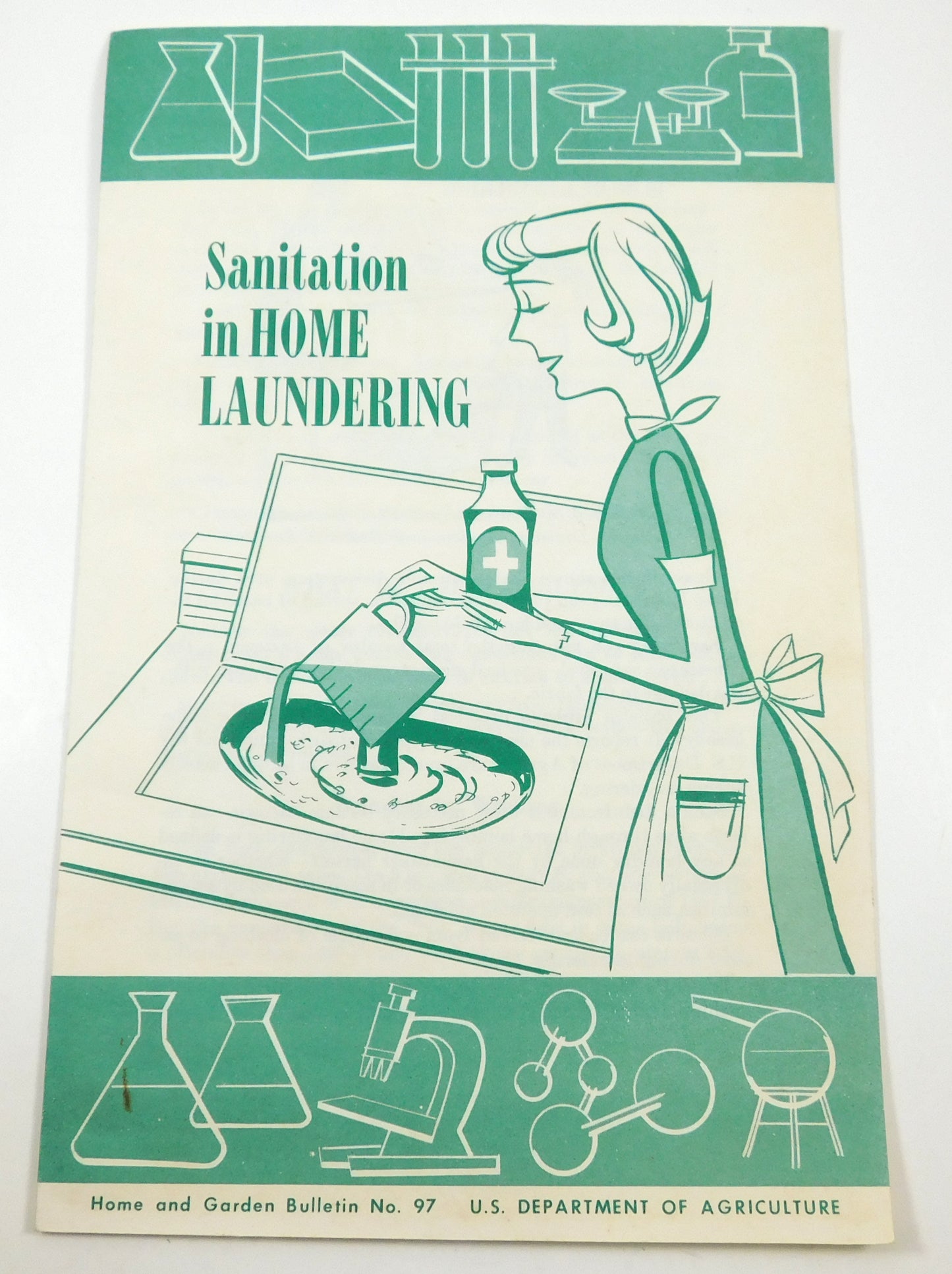 Vintage 1971 Sanitation in Home Laundering Home Garden Bulletin No 97 Booklet