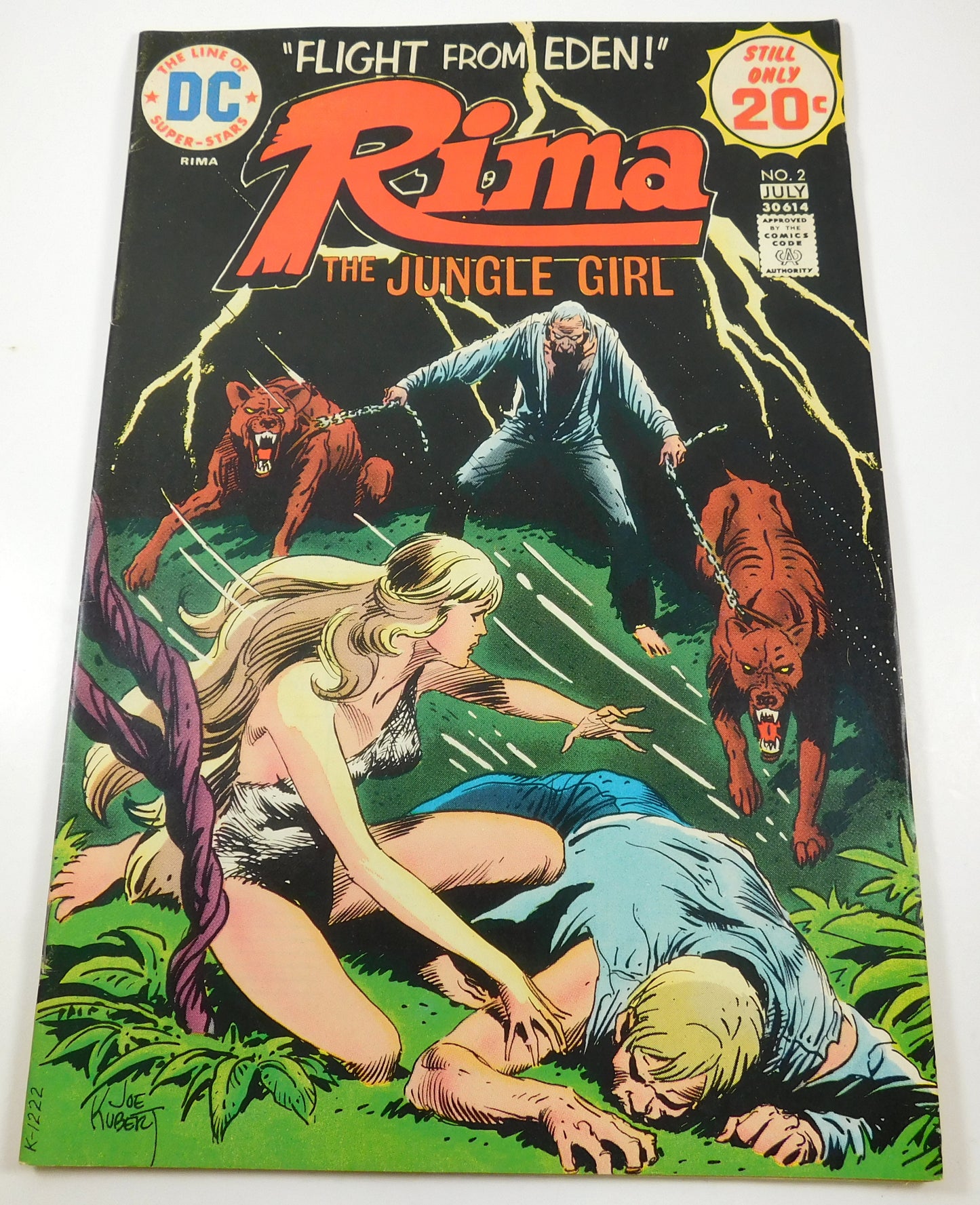 Vintage 1974 DC Rima the Jungle Girl "Flight From Eden!" Comic Book No. 2 July