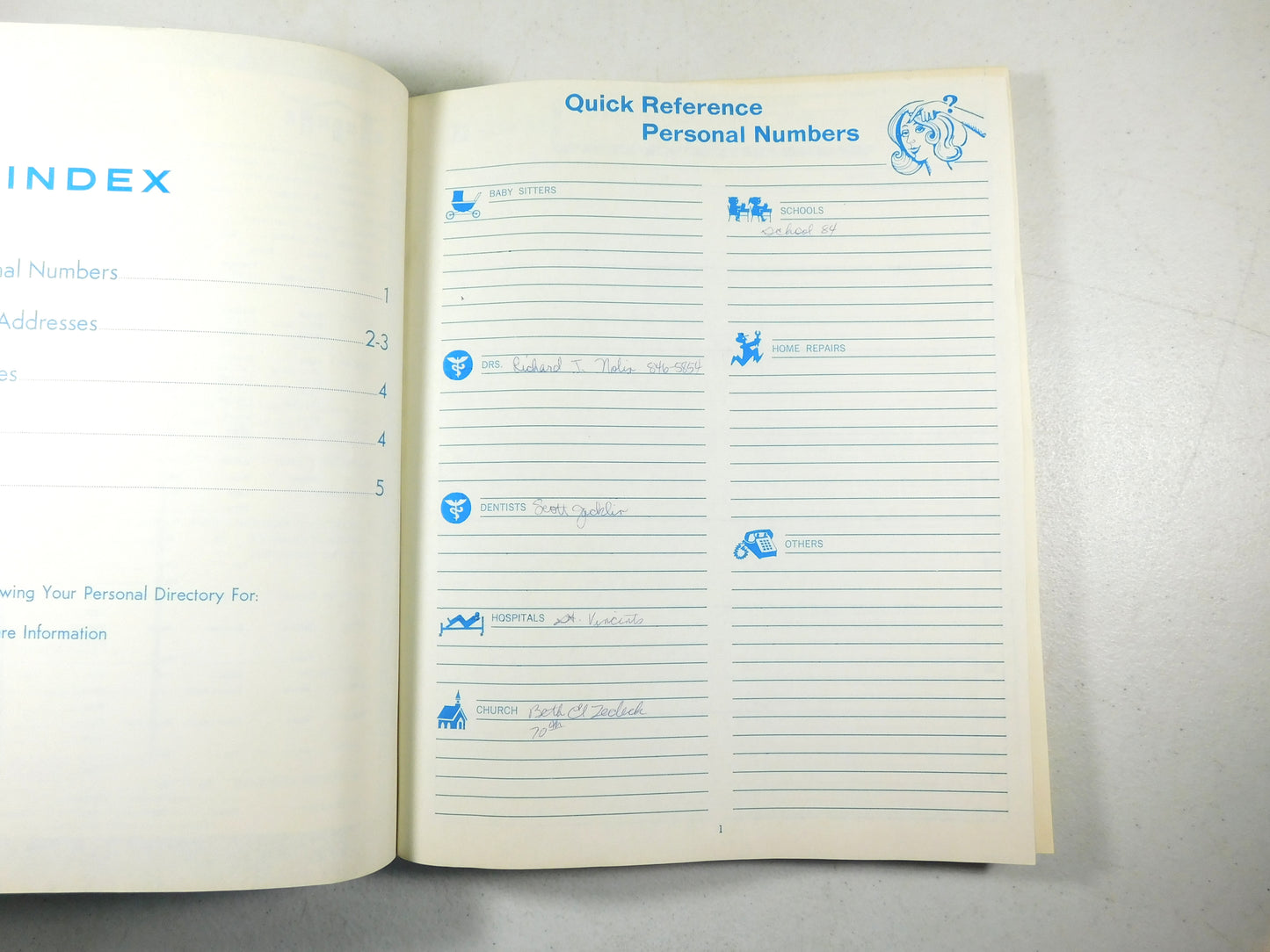 Vintage 1979 Community North Indiana Bell Phonebook