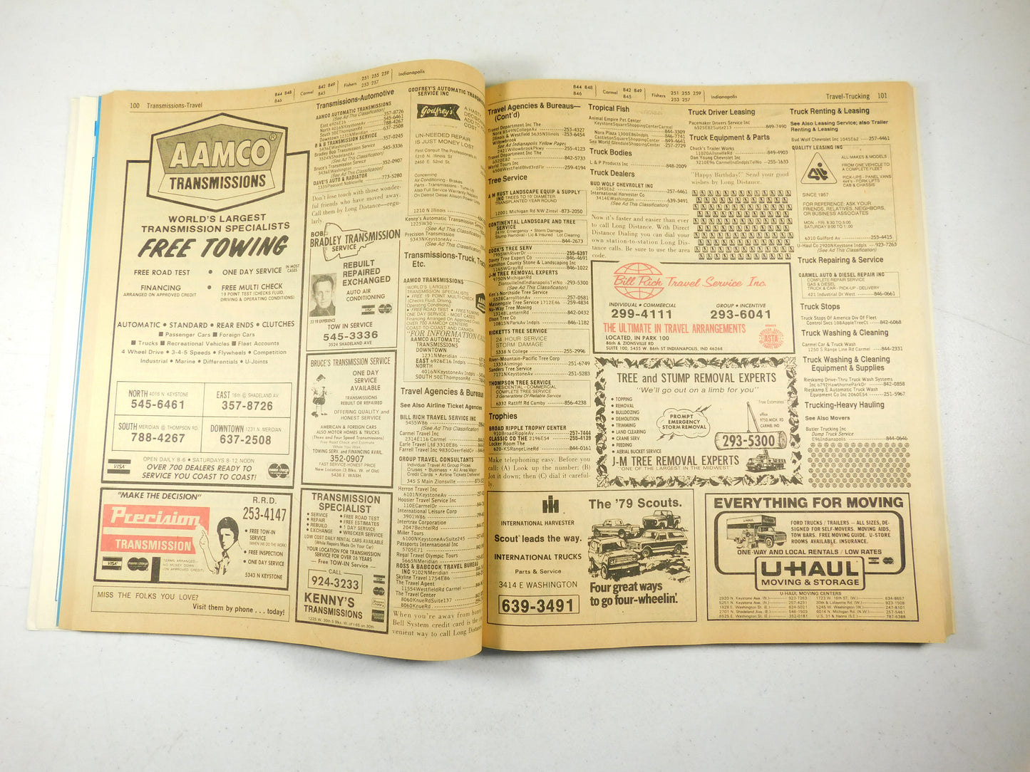 Vintage 1979 Community North Indiana Bell Phonebook