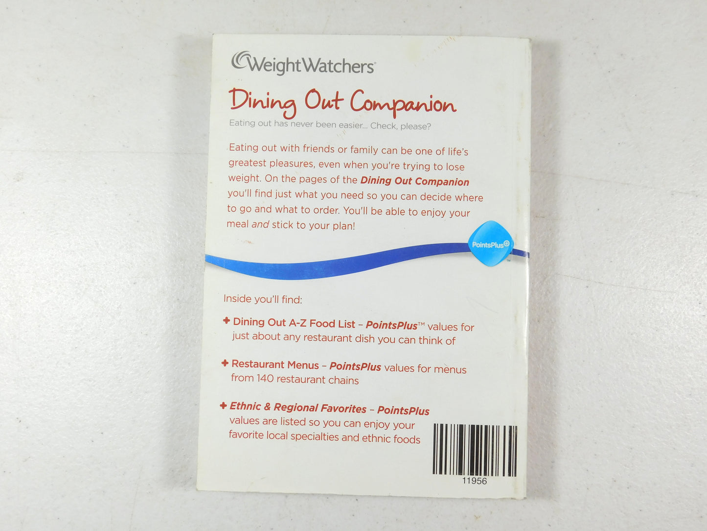 Weight Watchers Dining Out Companion Book PointsPlus