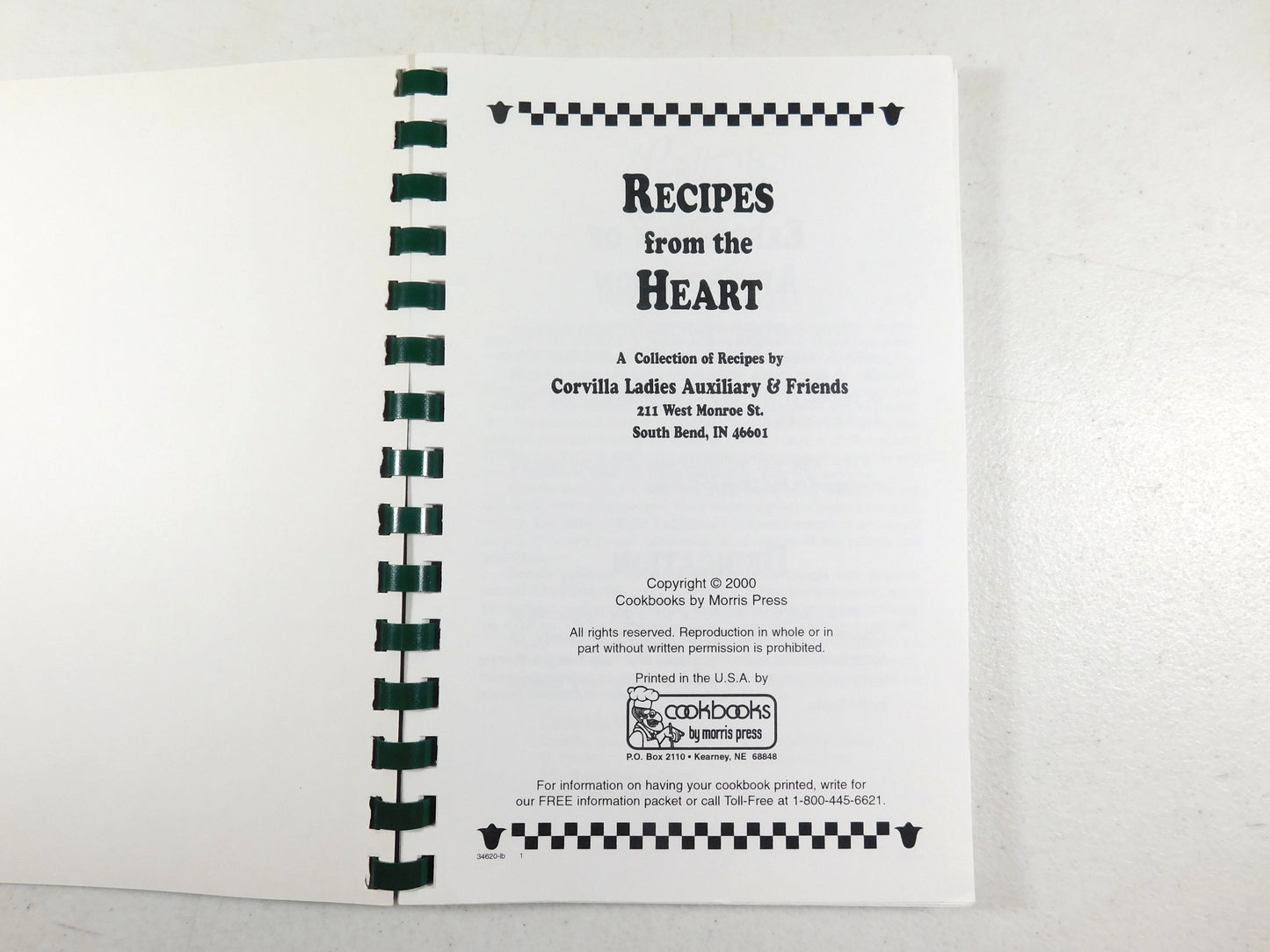 Recipes from the Heart: A collection from the Corvilla Ladies' Auxiliary & Friends Cookbook