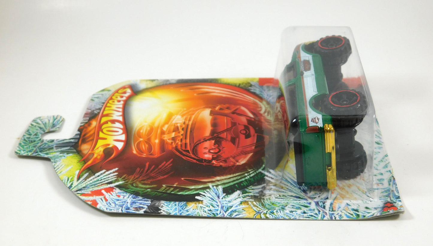 Hot Wheels Green Ford F-150 Holiday Hot Rods North Pole Express Pickup Truck