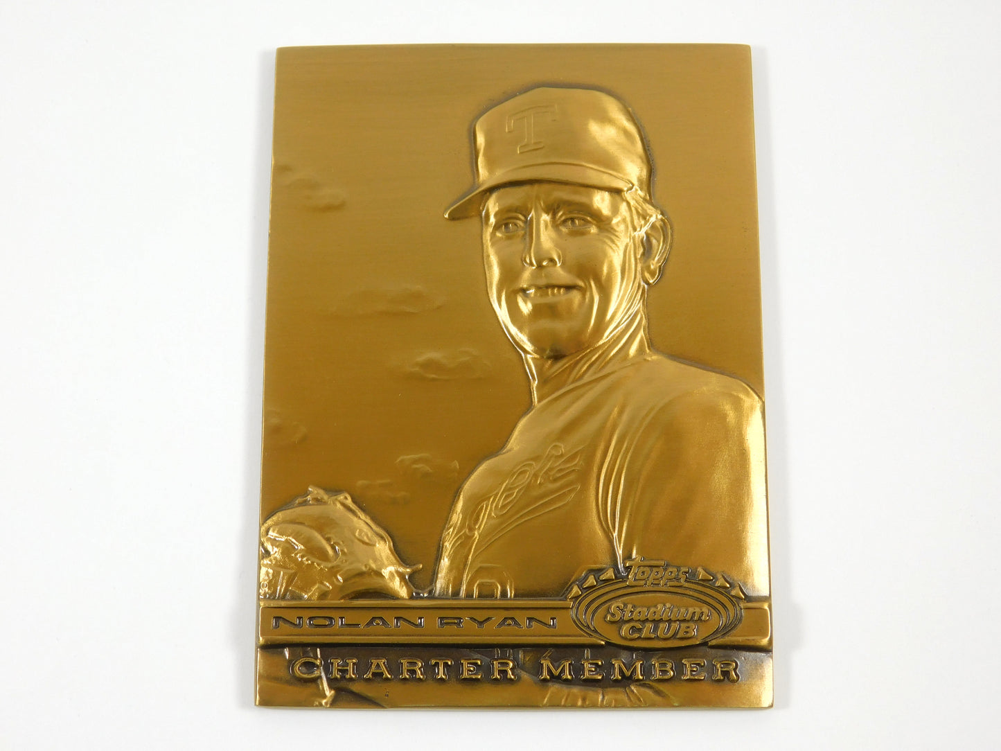 1991 Nolan Ryan Topps Stadium Club Charter Member Metal Card