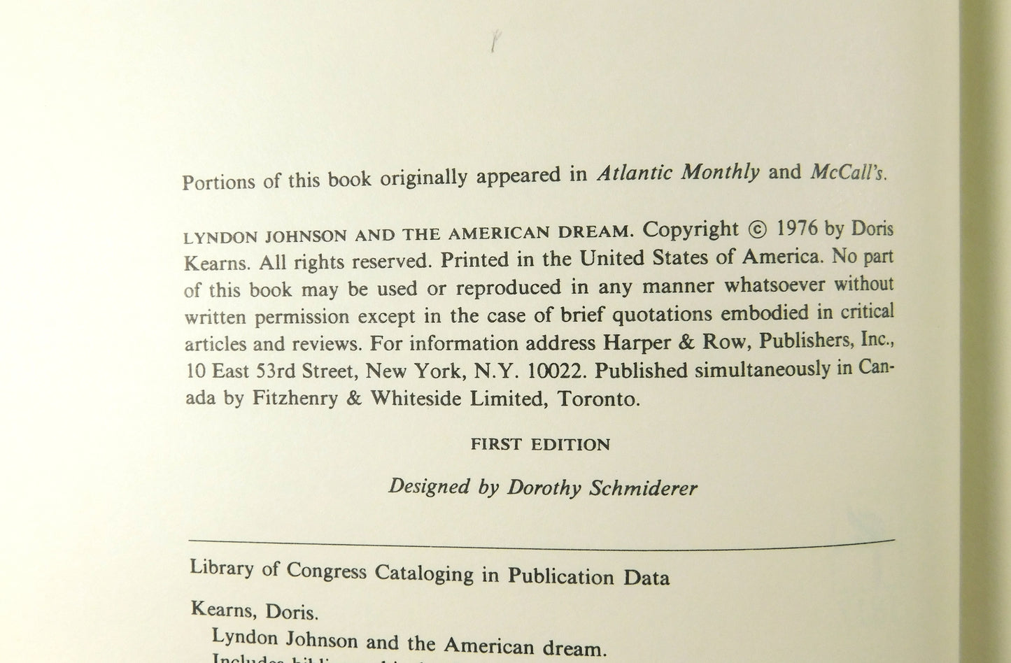 Lyndon Johnson and the American Dream by Doris Kearns Goodwin (1976, Hardcover)