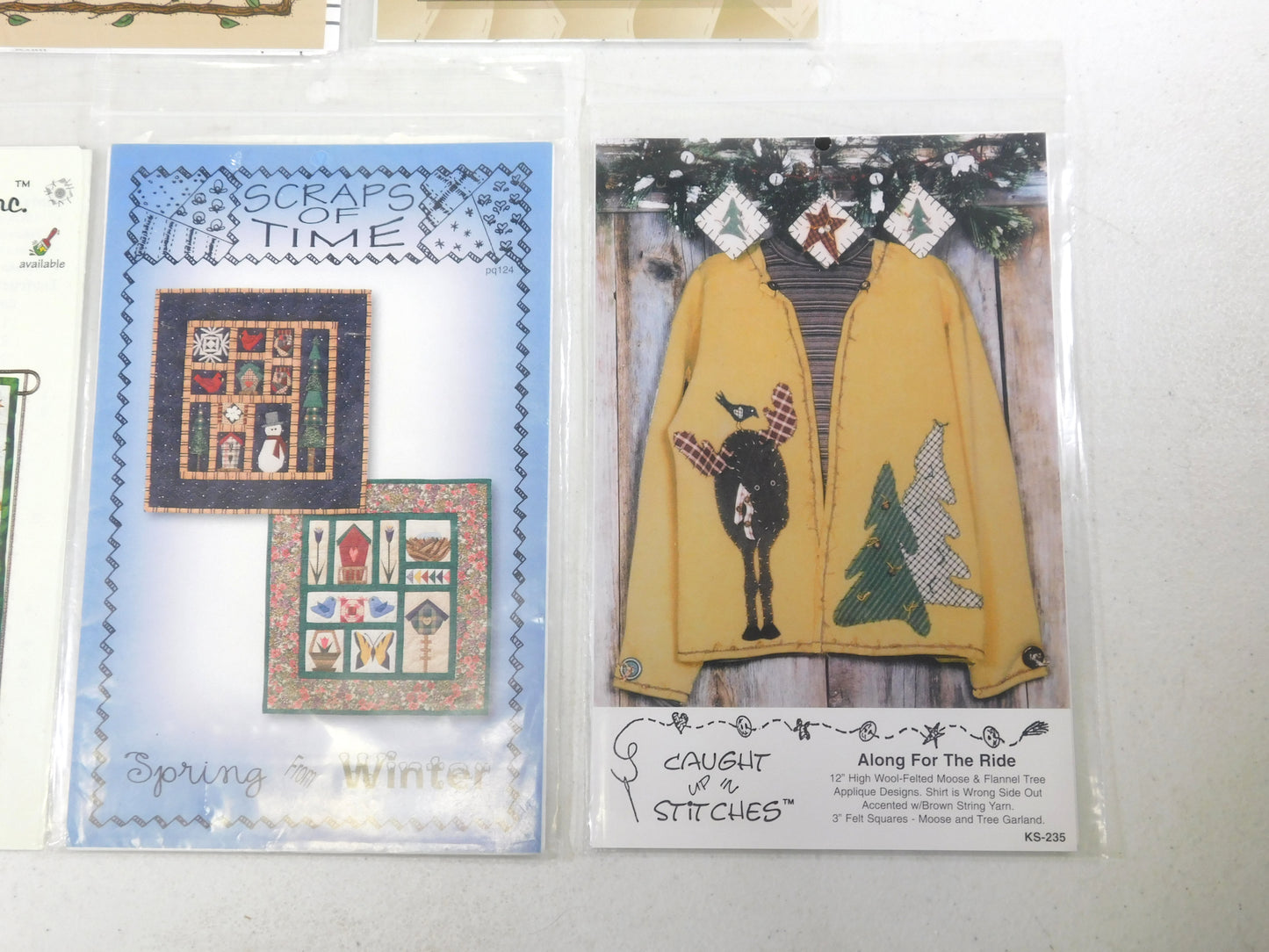 Set of 7 Patterns Bareroots, Treasured Friends, Pieceful Designs
