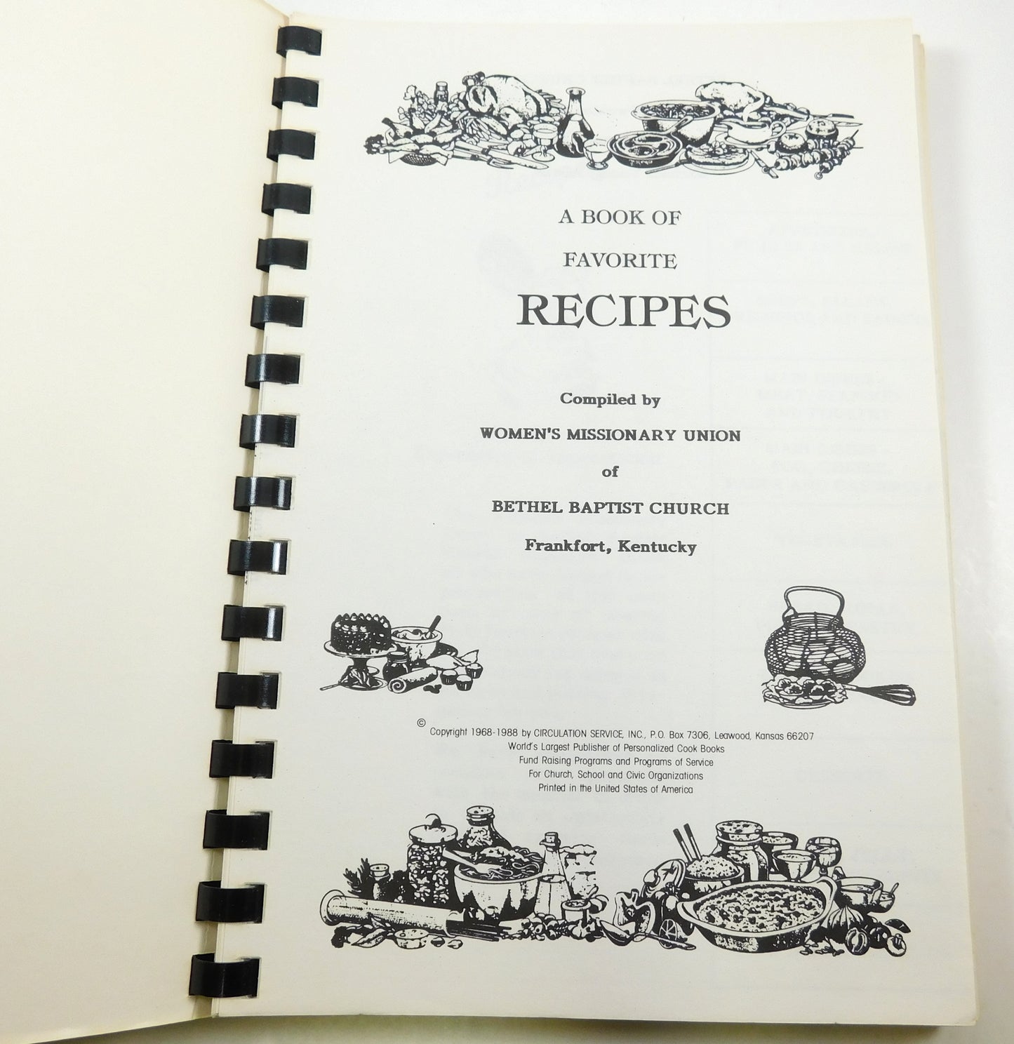 Vintage 1988 Thank Heaven For Home Made Cooks Yummy Recipes Cookbook