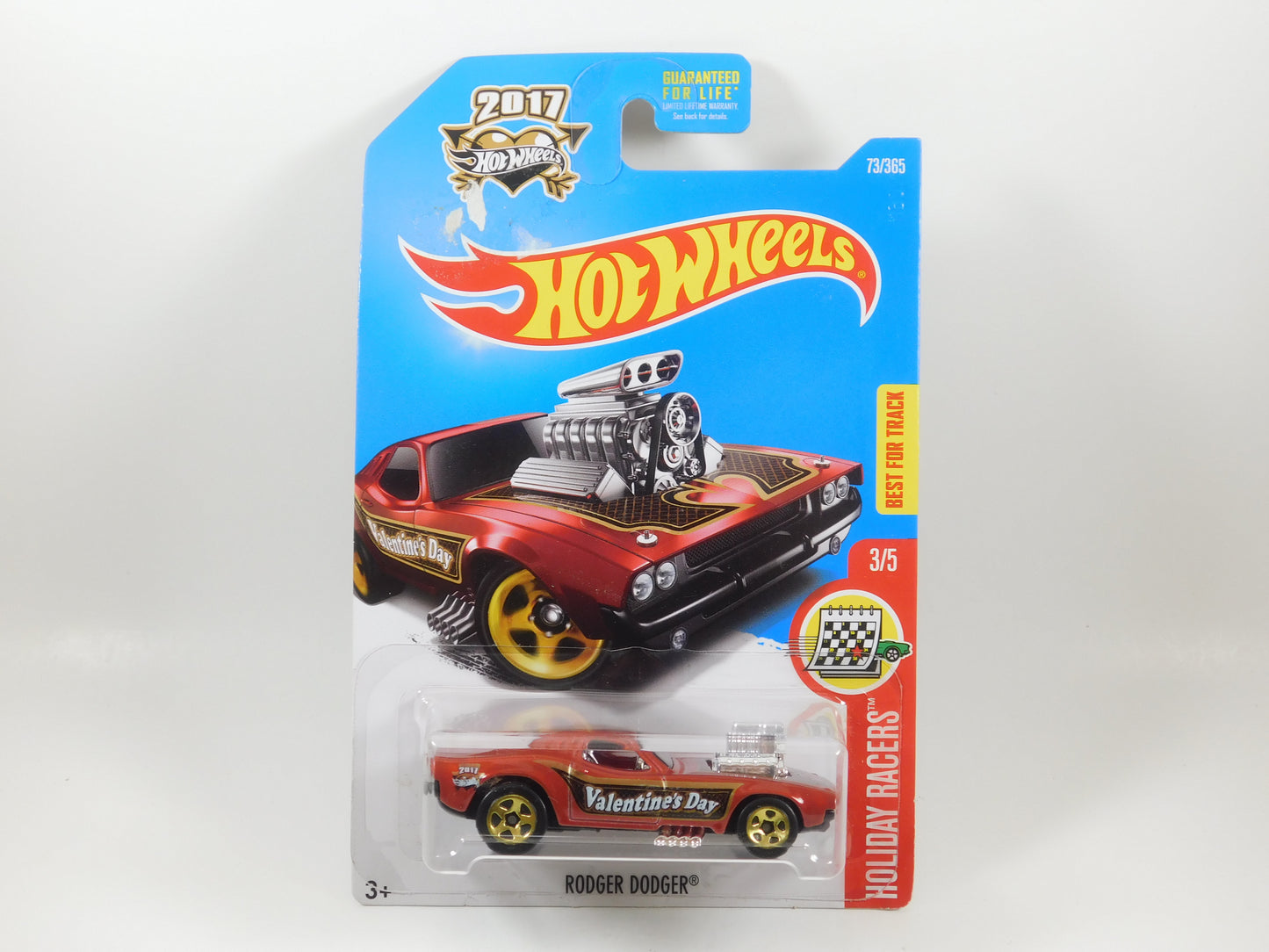 Hot Wheels Red Rodger Dodger Holiday Racers Valentine's Day 3/5
