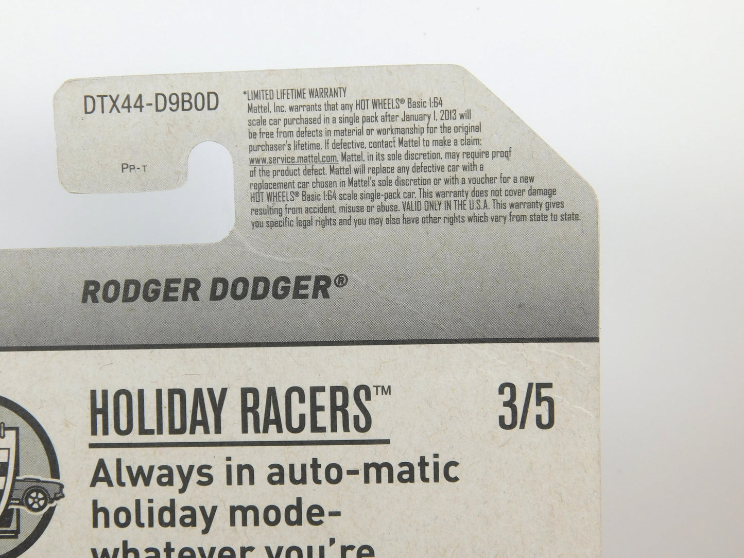 Hot Wheels Red Rodger Dodger Holiday Racers Valentine's Day 3/5