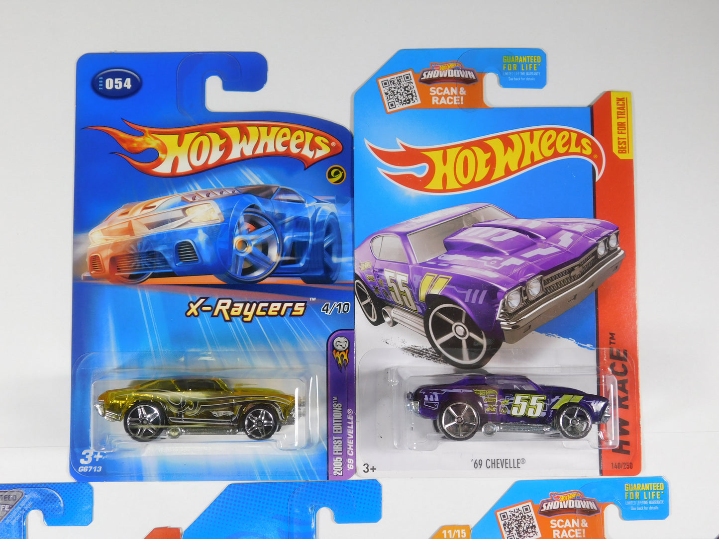 5 Hot Wheels 69 Chevelle Racers Cars Color Variants