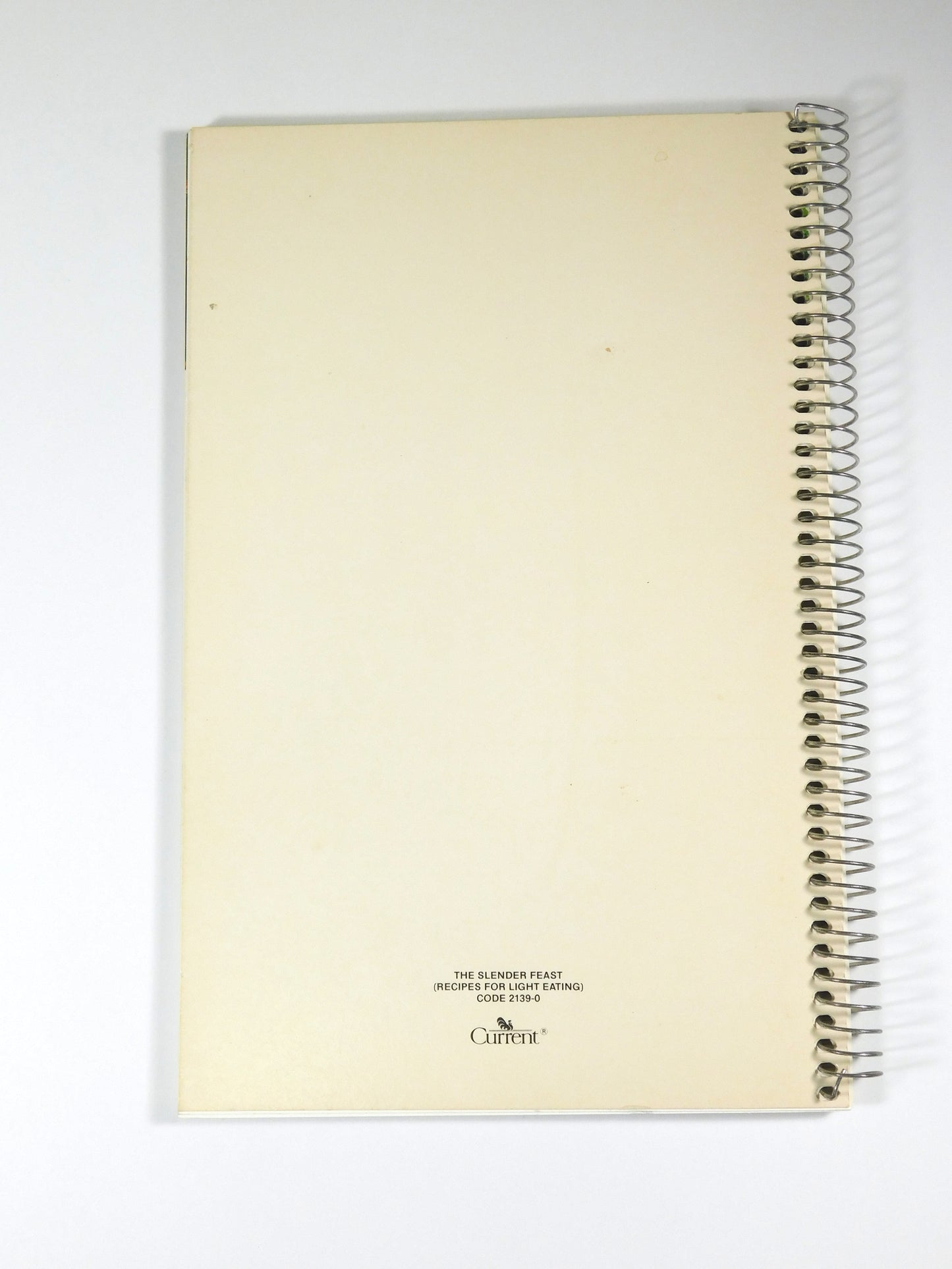 Vintage 1984 Current: The Slender Feast Recipes for Light Eating Cook Book