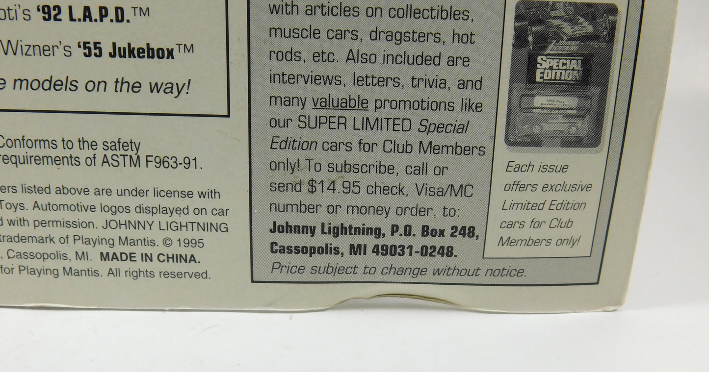 Johnny Lightning Dragsters USA '92 L.A.P.D. Tony Foti Gray and White Police Car