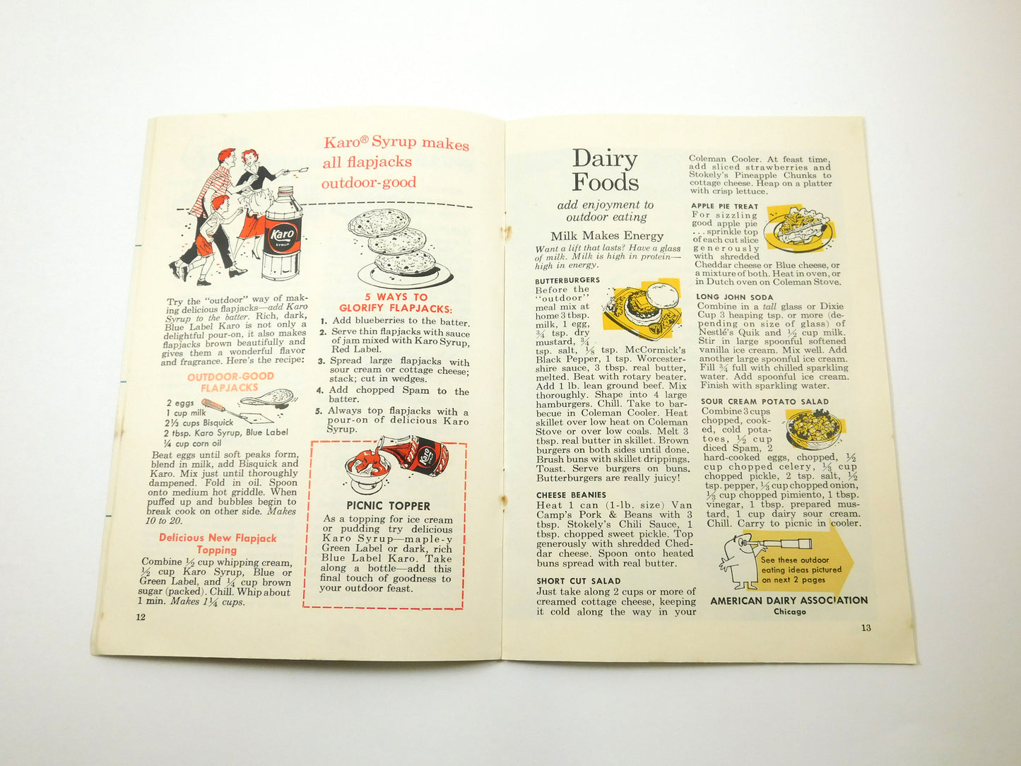 Vintage "Let's Eat Outdoors" Cookbook Picnics, Barbecues, Patio Parties, Camping