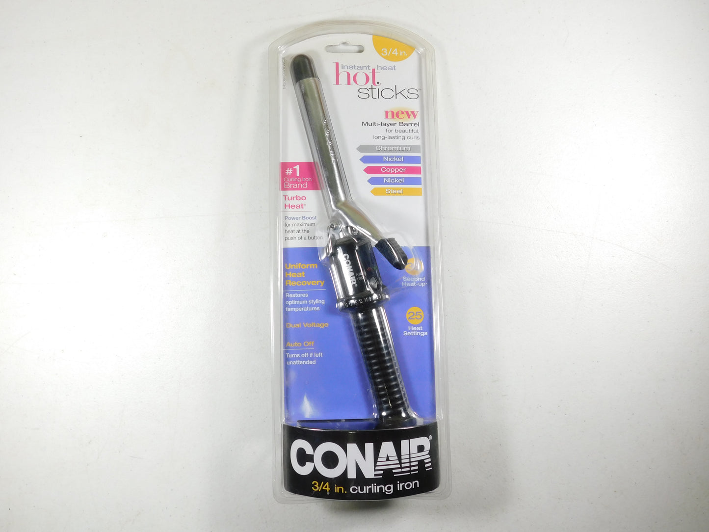 Conair 3/4 in. Hot Sticks Instant Heat Curling Iron Model CD81WCS