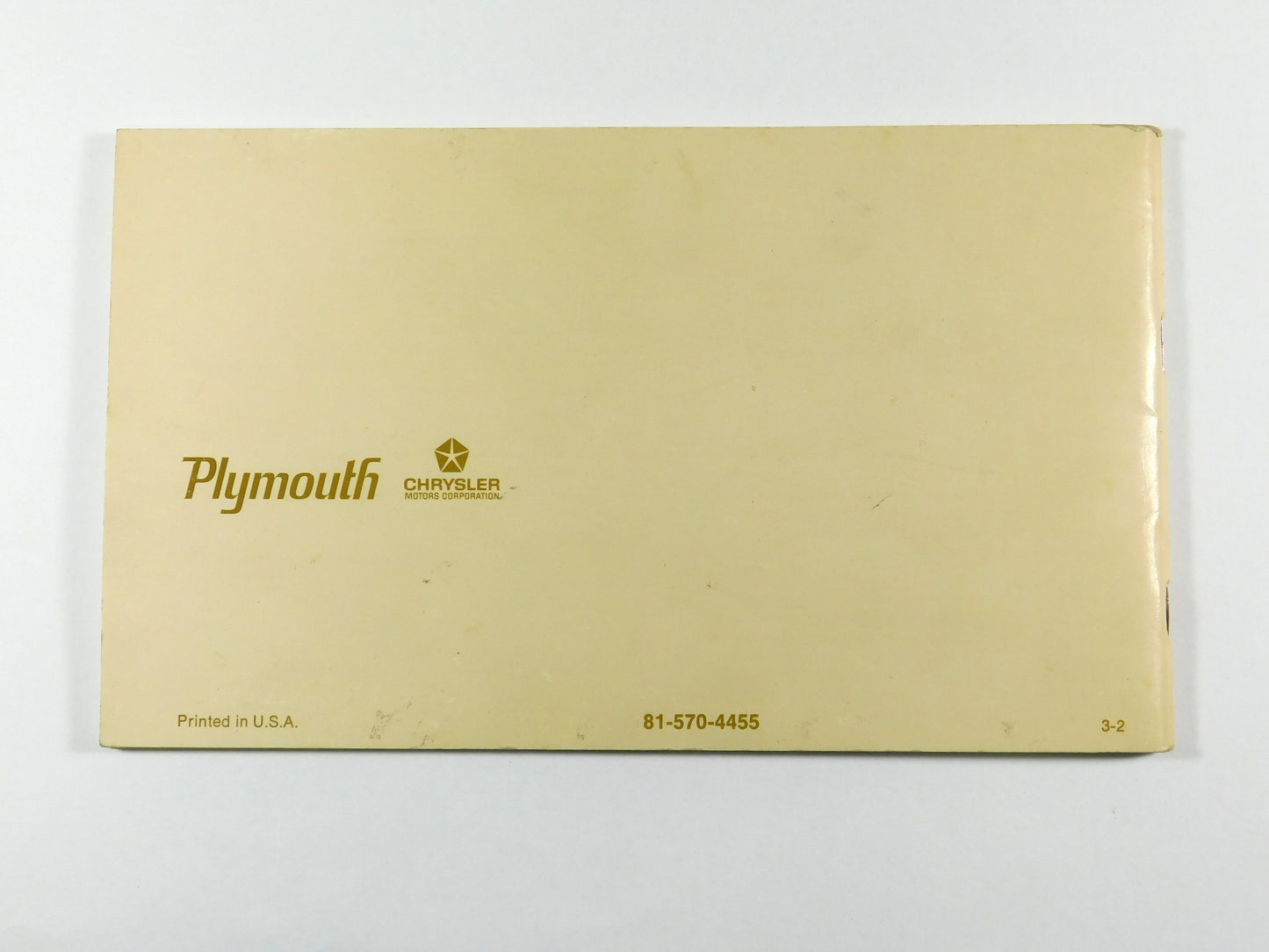 Vintage 1974 Fury Plymouth Operator's Manual