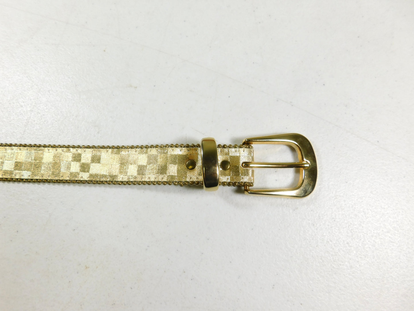 Vintage Elite 4011 M Gold Tone Fashion Belt