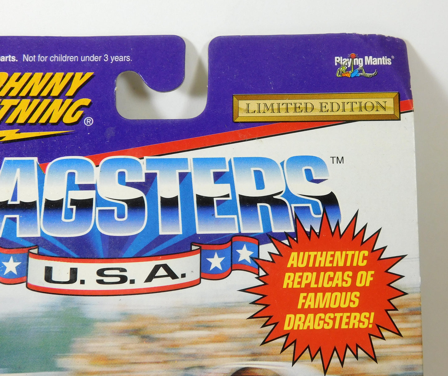Johnny Lightning Dragsters USA '71 Revellution Ed McCulloch Blue and White Car