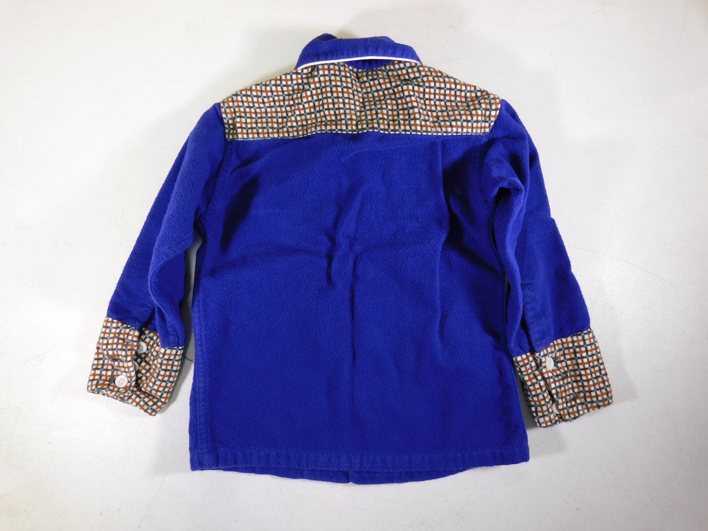 Vintage Blue Roy Rogers Frontier Western Style Shirt Kids Size 4