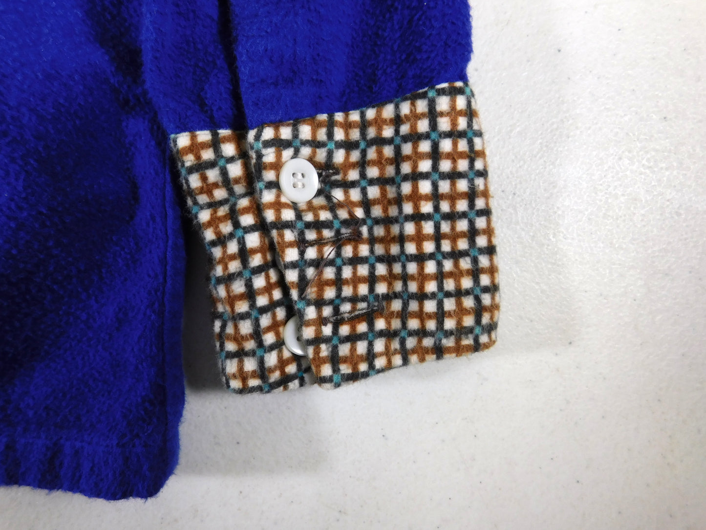 Vintage Blue Roy Rogers Frontier Western Style Shirt Kids Size 4
