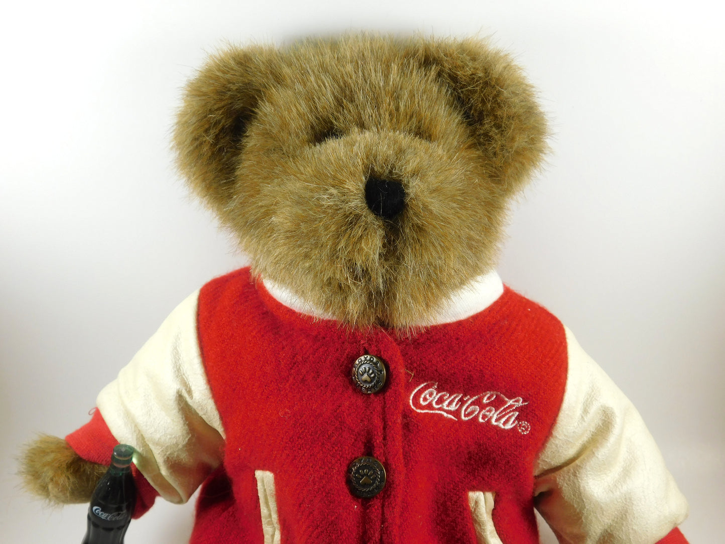 Coca-Cola Boyds Bear Collin with Red Letterman Jacket