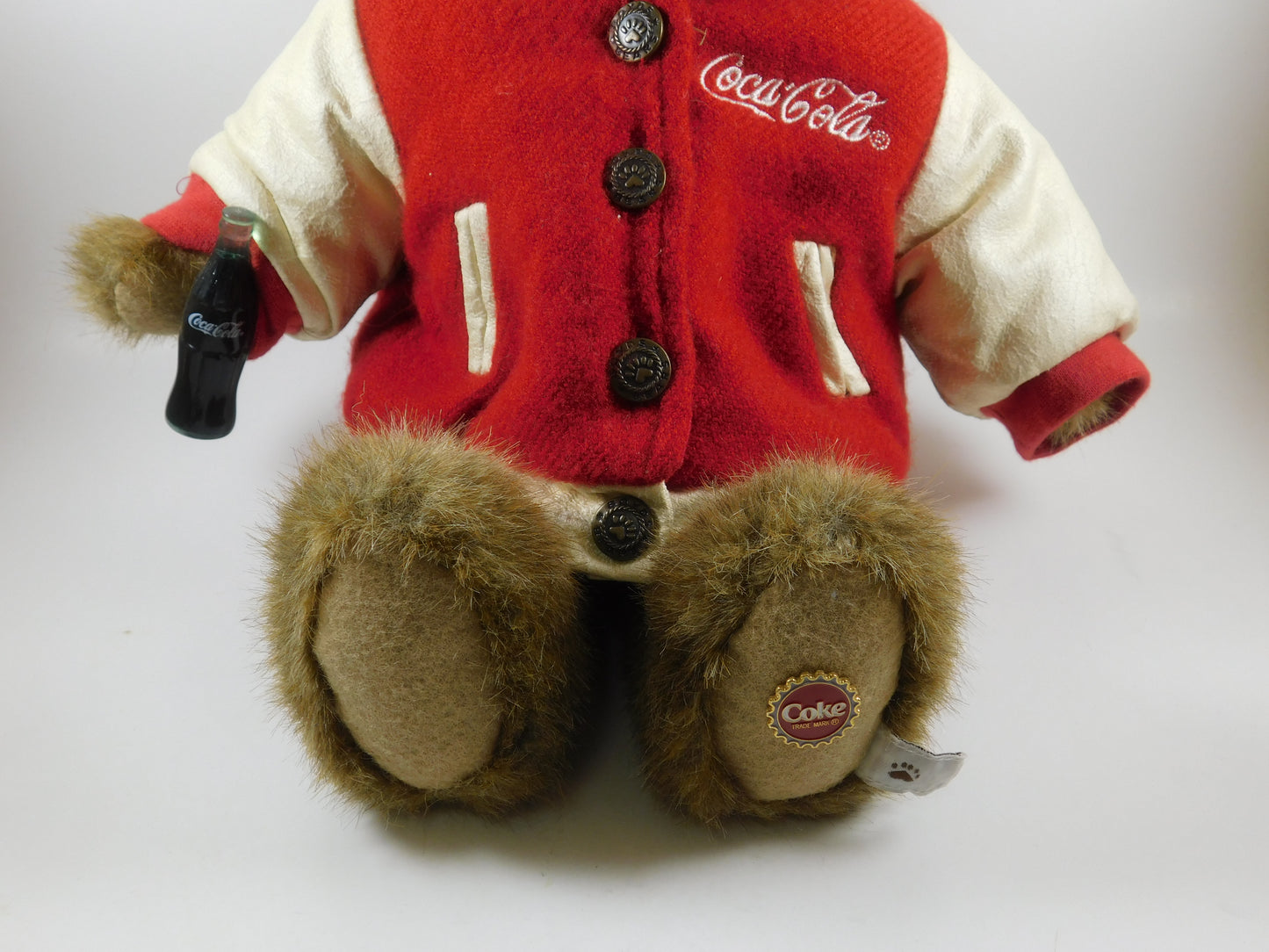 Coca-Cola Boyds Bear Collin with Red Letterman Jacket