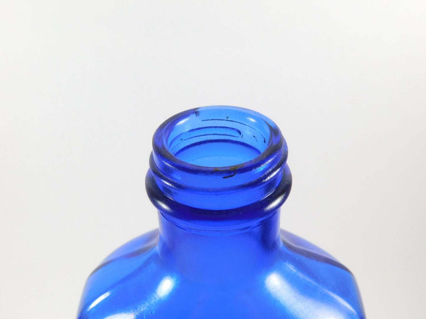 Vintage Blue Milk of Magnesia Glass Bottle