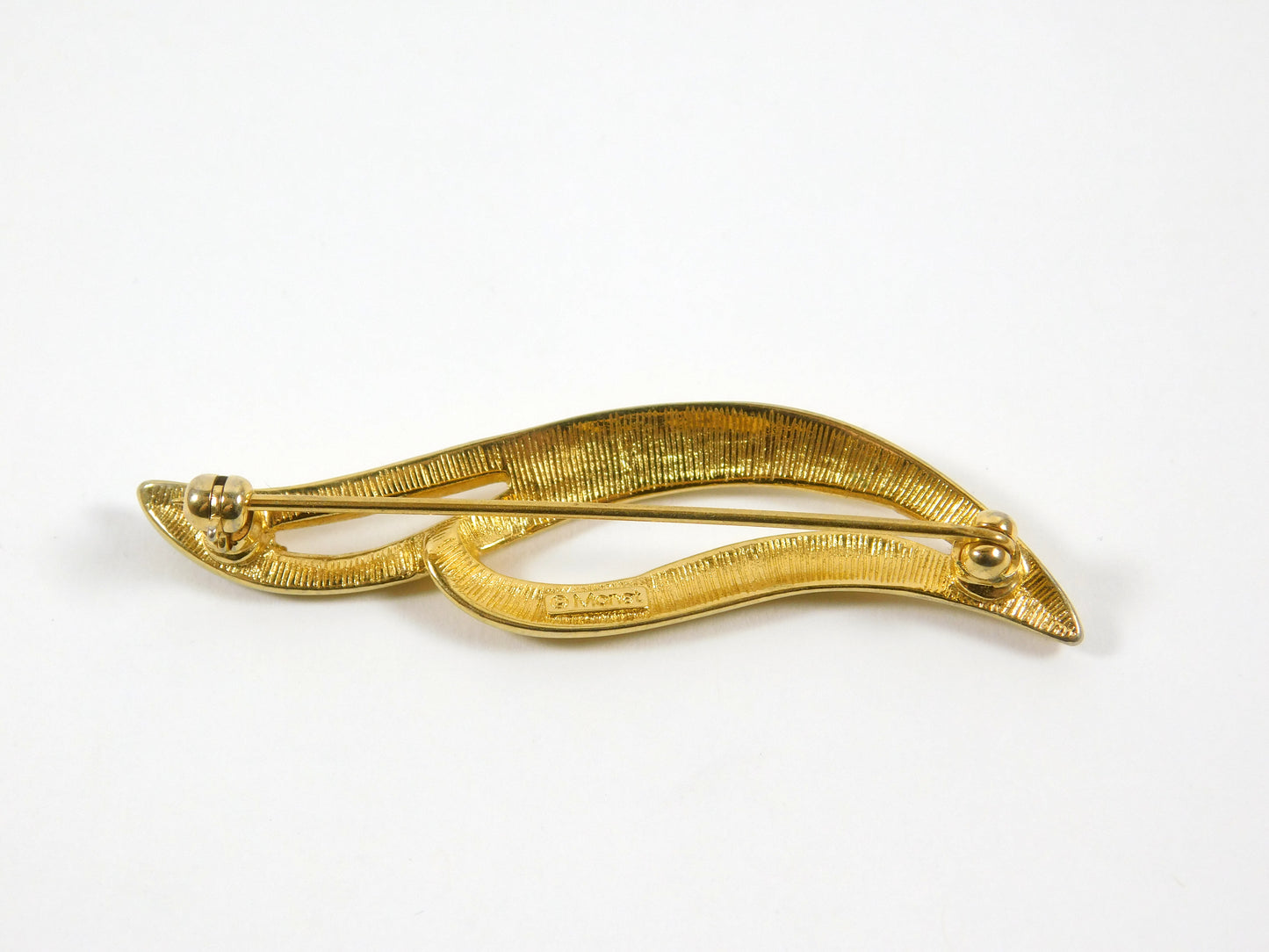 Monet Gold Tone Pin Brooch