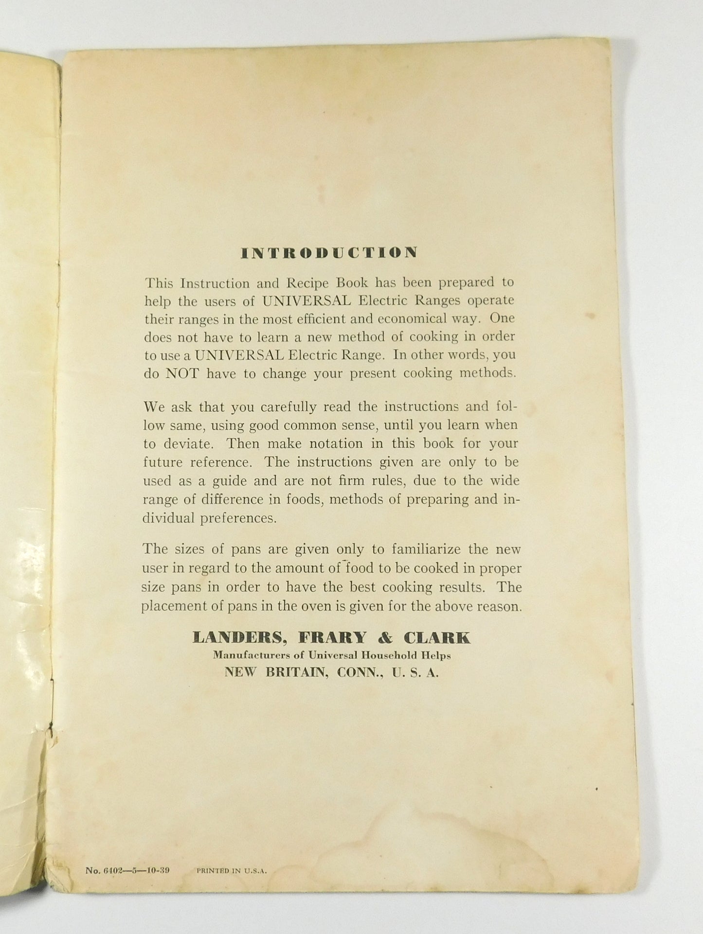 Vintage Modern Meals Prepared the Electric Way Universal Electric Range Cookbook