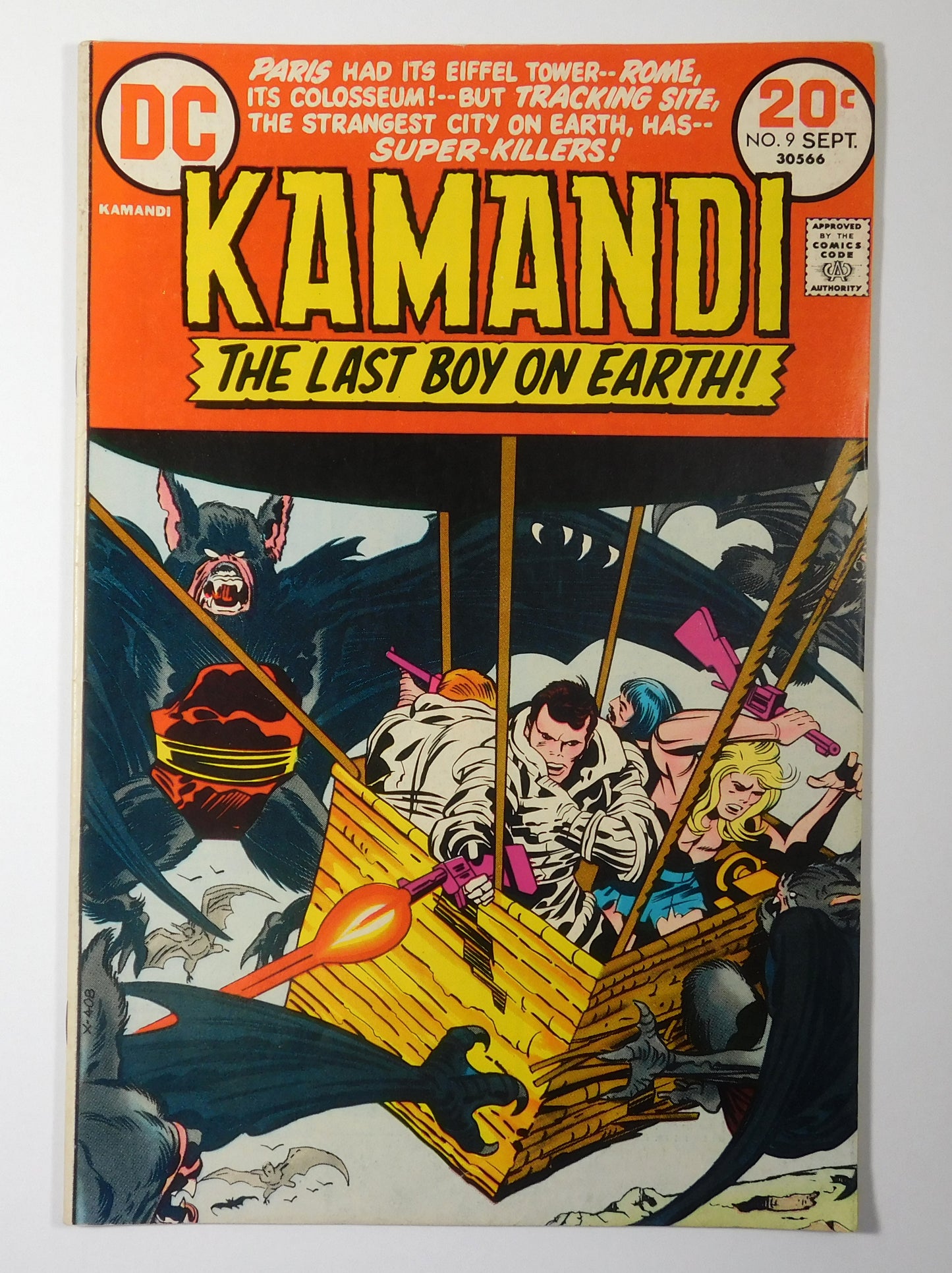Vintage 1973 DC Kamandi The Last Boy on Earth Comic Book No. 9 Sept 30566