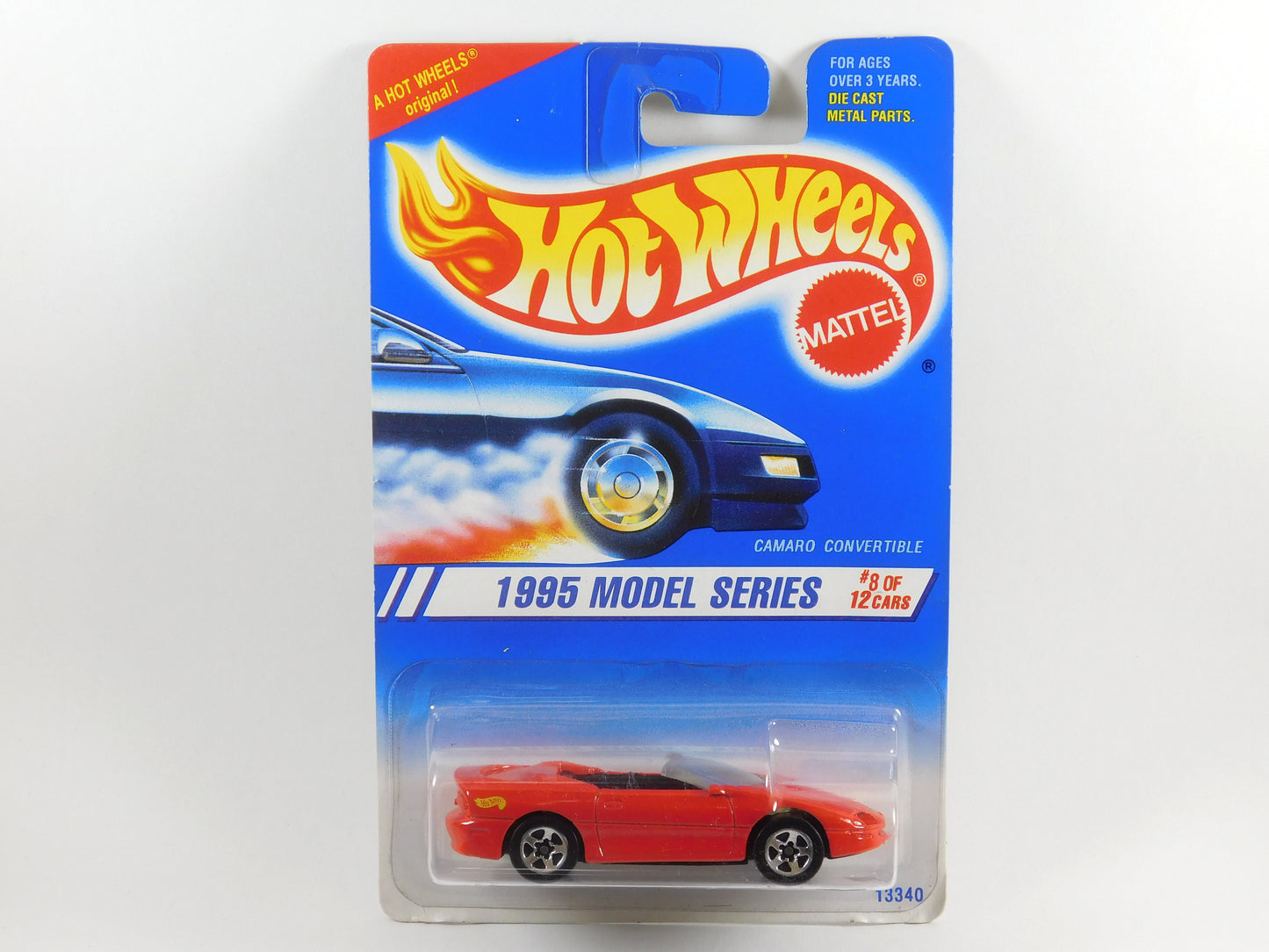 Hot Wheels Red Camaro Convertible 1995 Model Series #8
