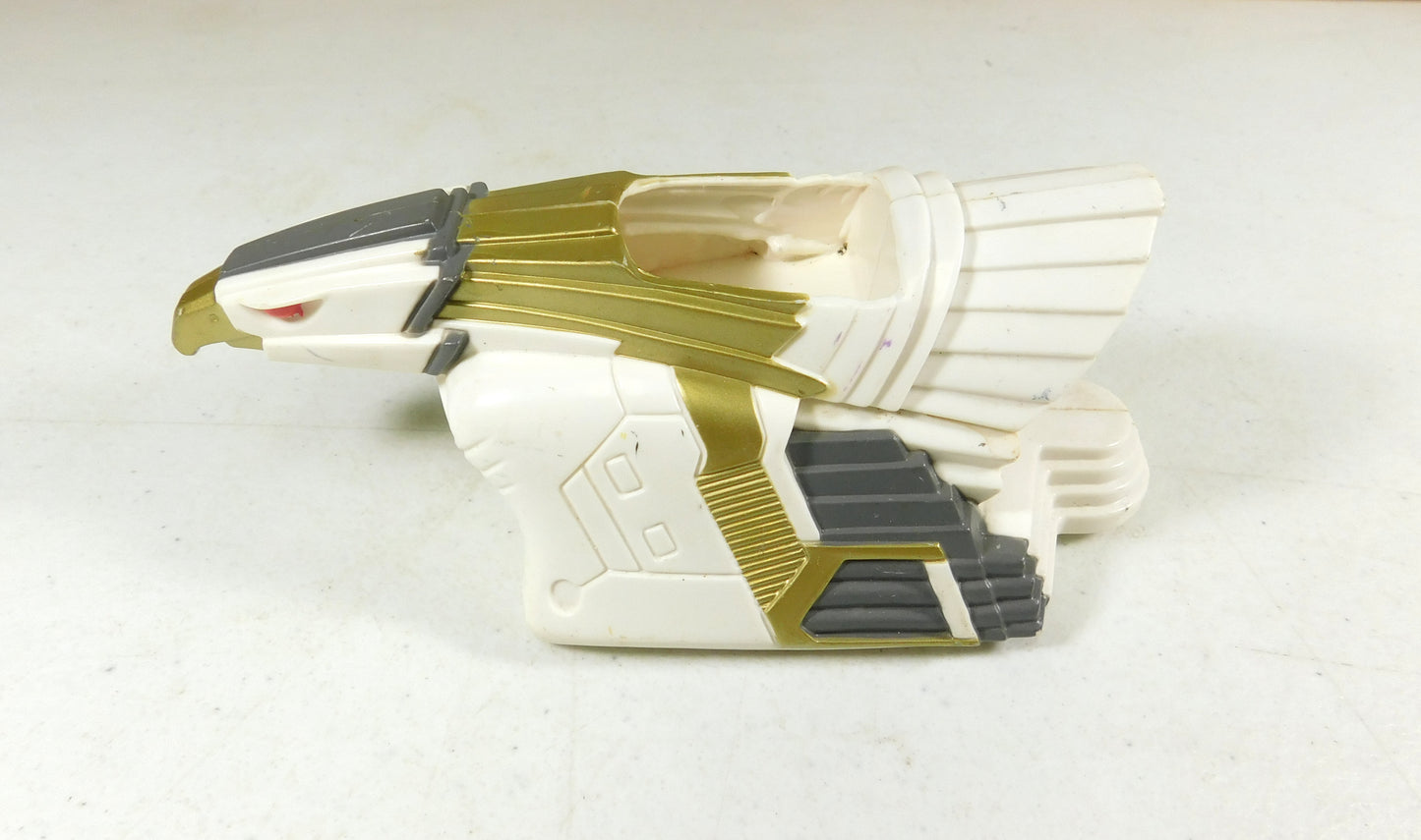 3 Vintage Power Ranger Toy Vehicles White, Black, Blue