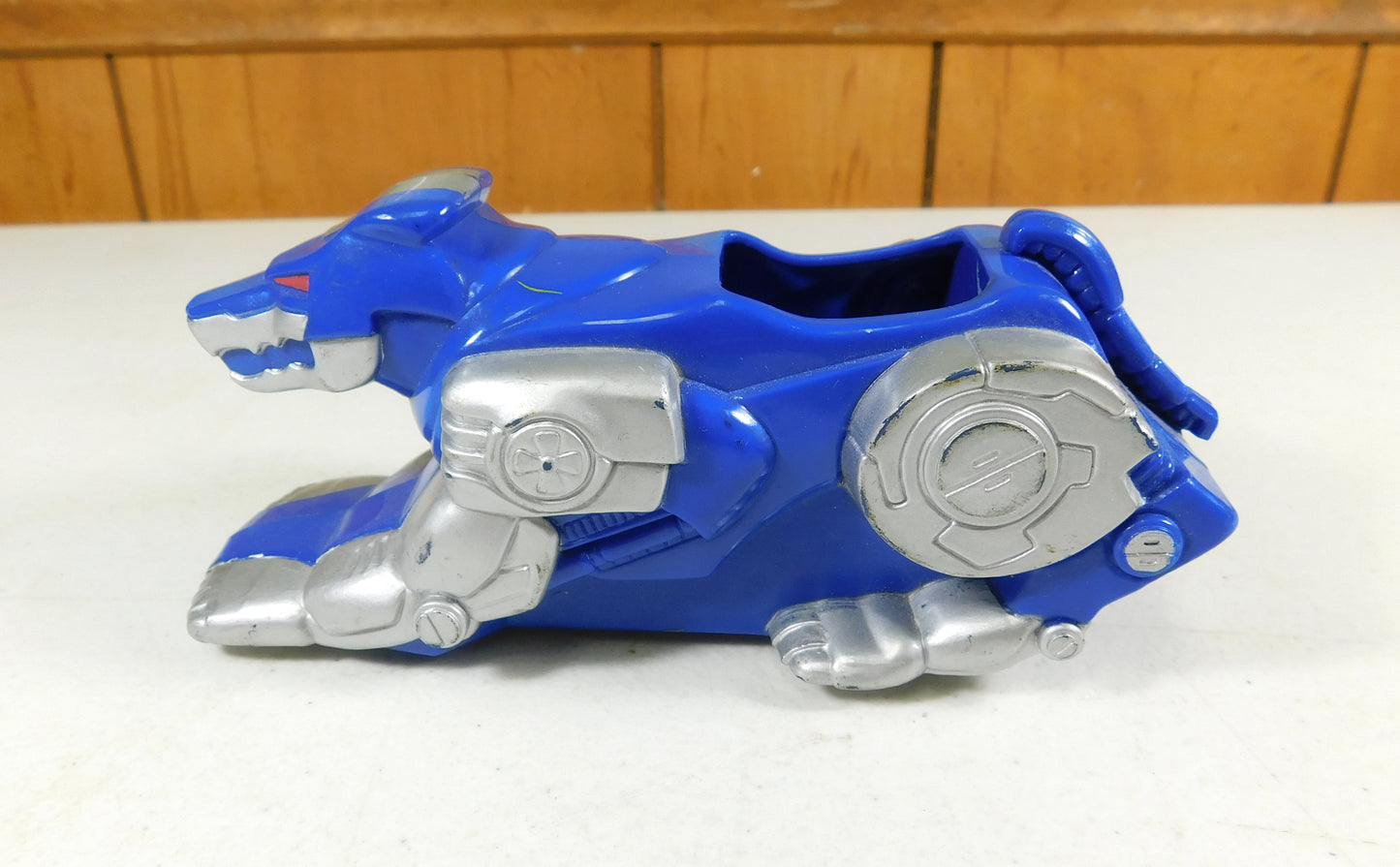 3 Vintage Power Ranger Toy Vehicles White, Black, Blue