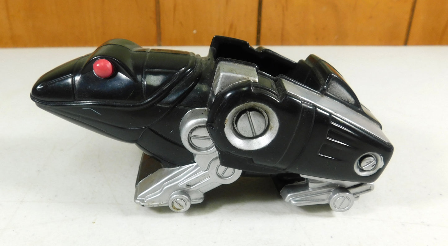 3 Vintage Power Ranger Toy Vehicles White, Black, Blue