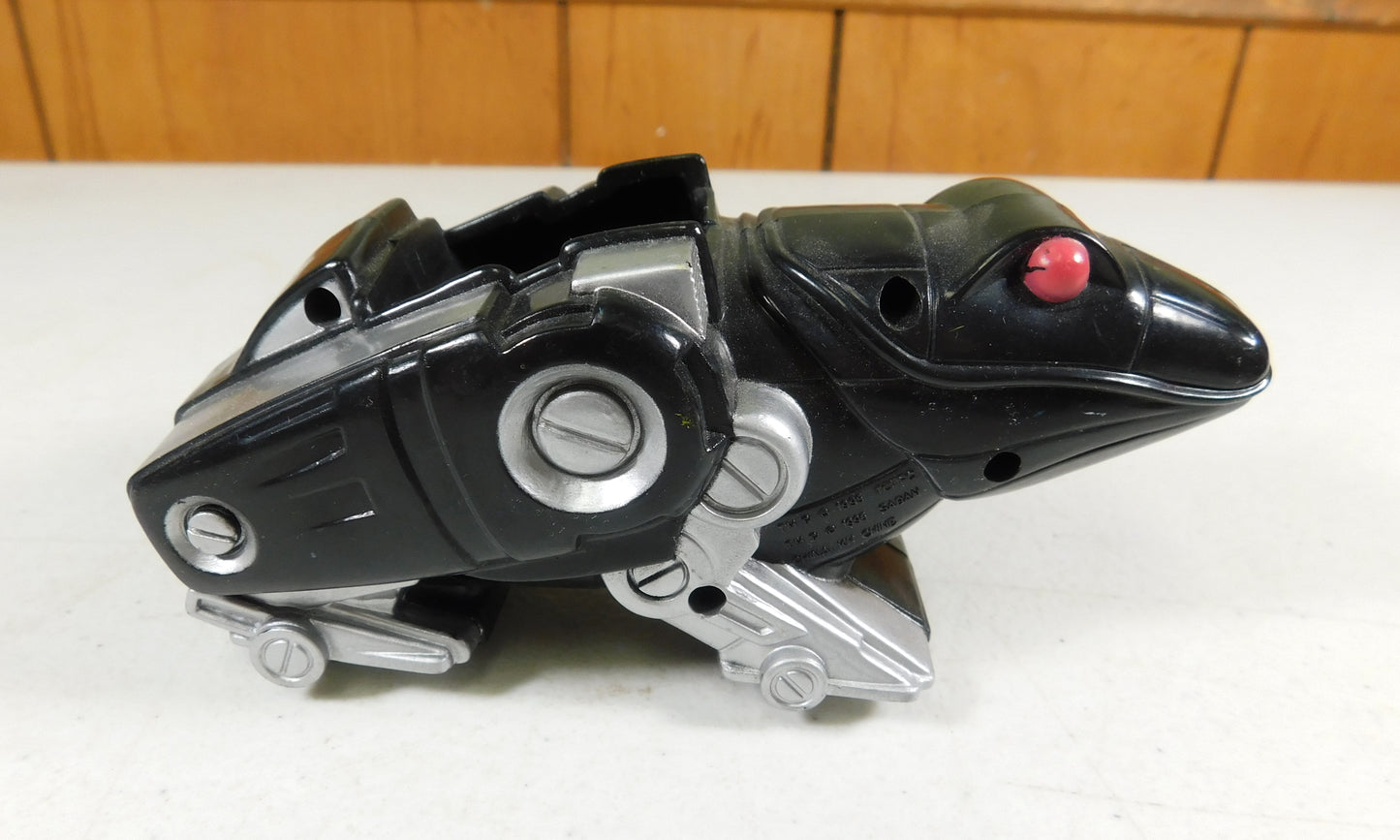 3 Vintage Power Ranger Toy Vehicles White, Black, Blue