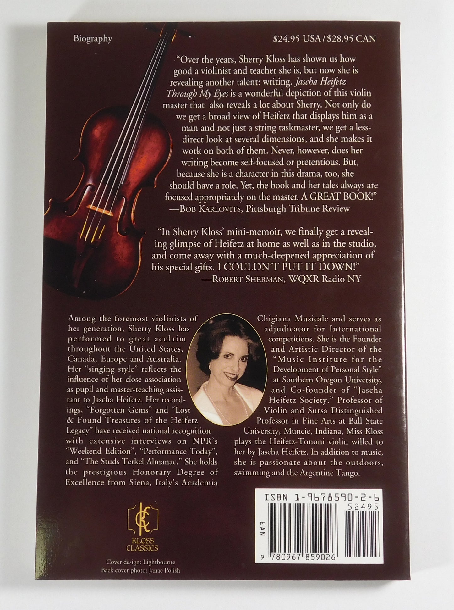 Jascha Jeifetz Through My Eyes by Sherry Kloss
