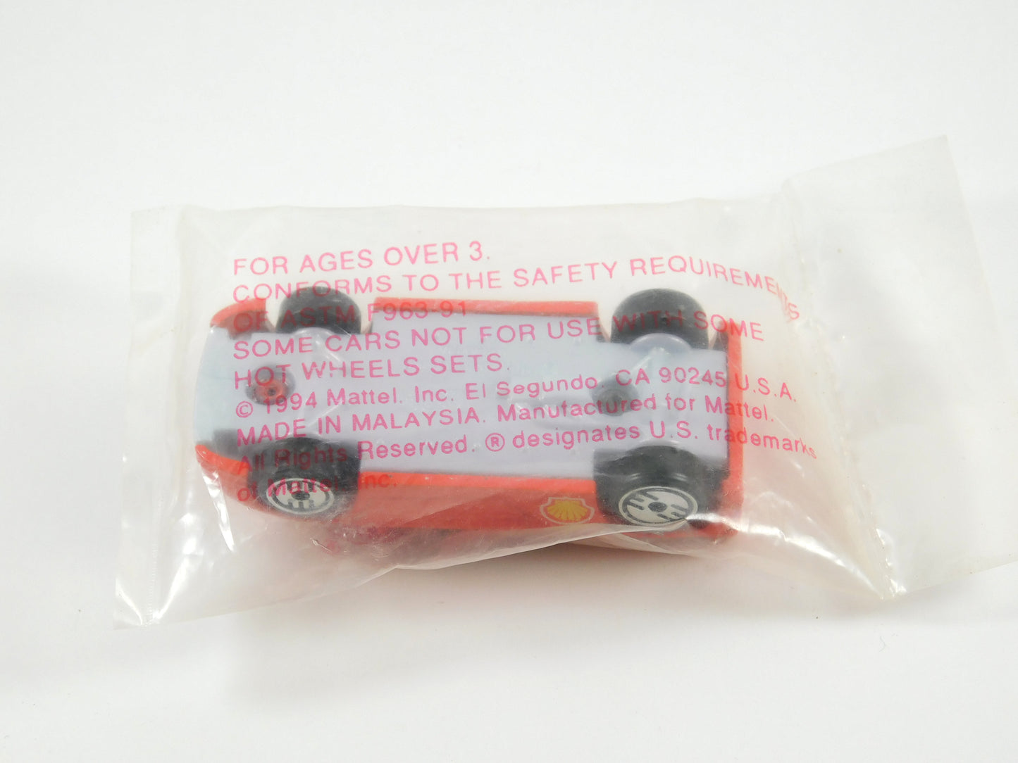 1990 Hot Wheels Red Shell Zender Fact 4 Car
