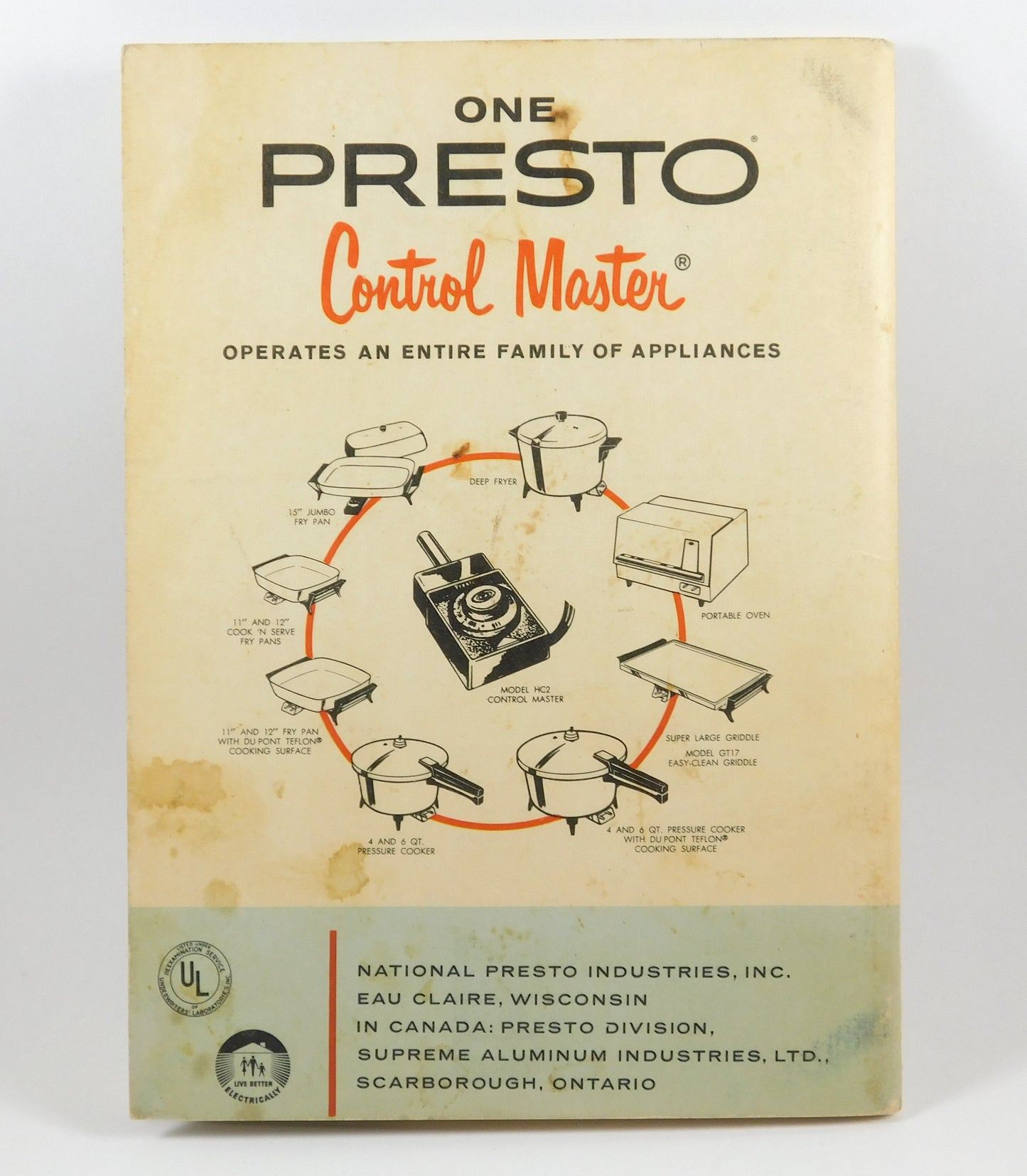 Vintage 1966 Presto Pressure Cooker Instructions Cooking Time Tables Recipe Book