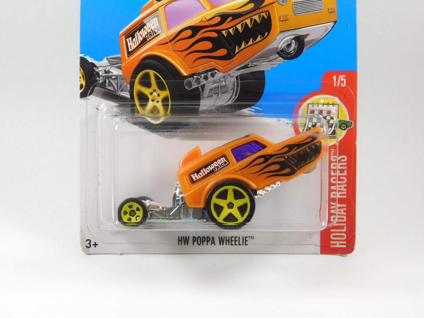 Hot Wheels 2016 Holiday Racers HW Poppa Wheelie Halloween Trick