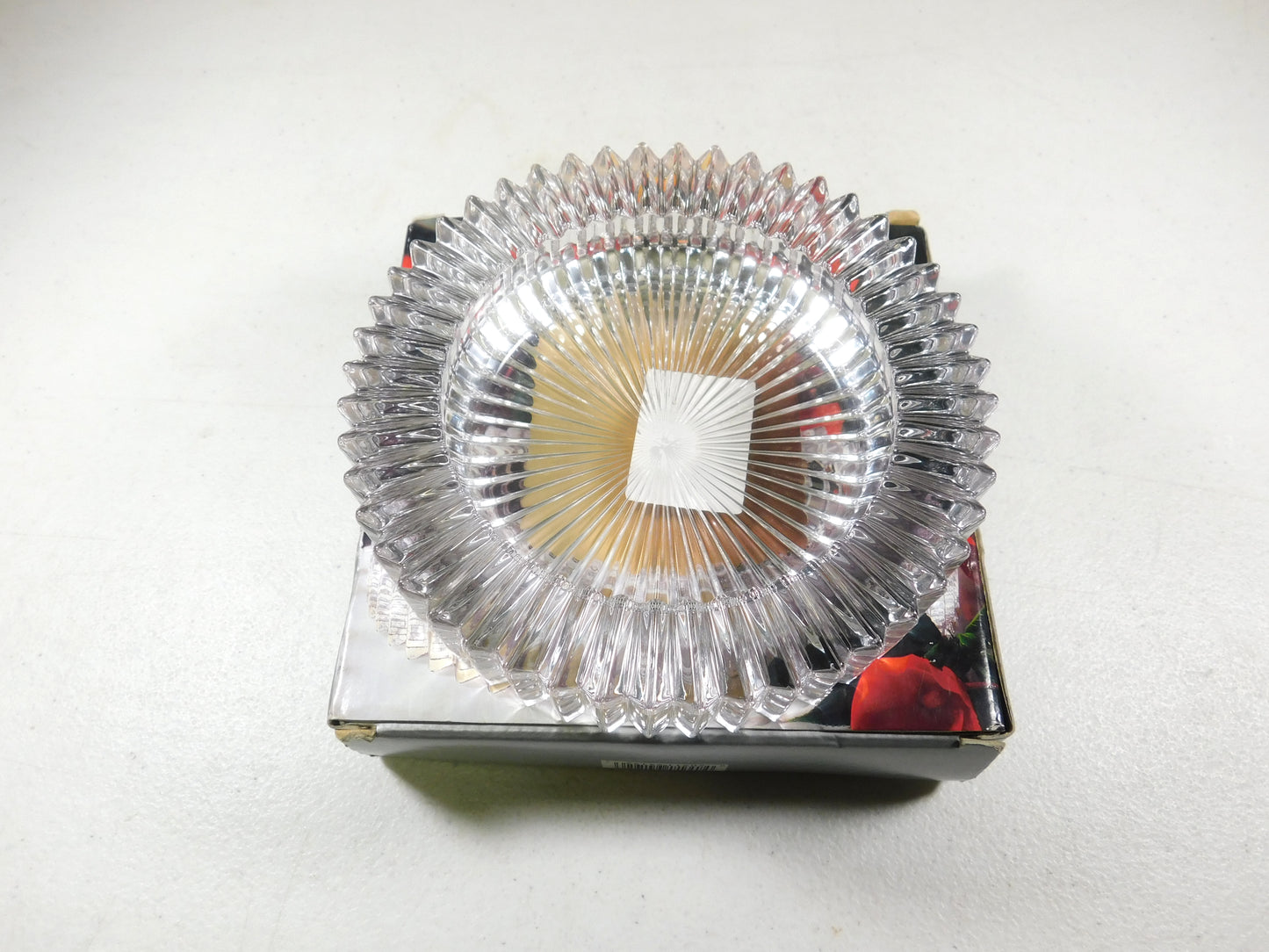 Mikasa Diamond Fire Wine Coaster/Pillar Candleholder