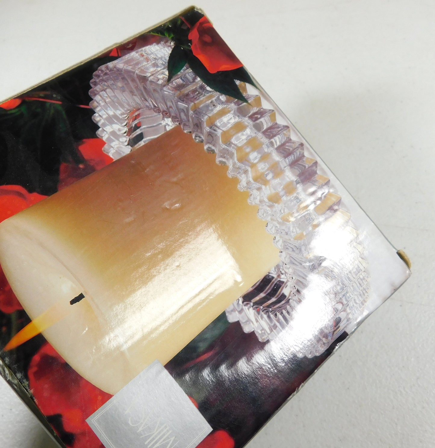 Mikasa Diamond Fire Wine Coaster/Pillar Candleholder