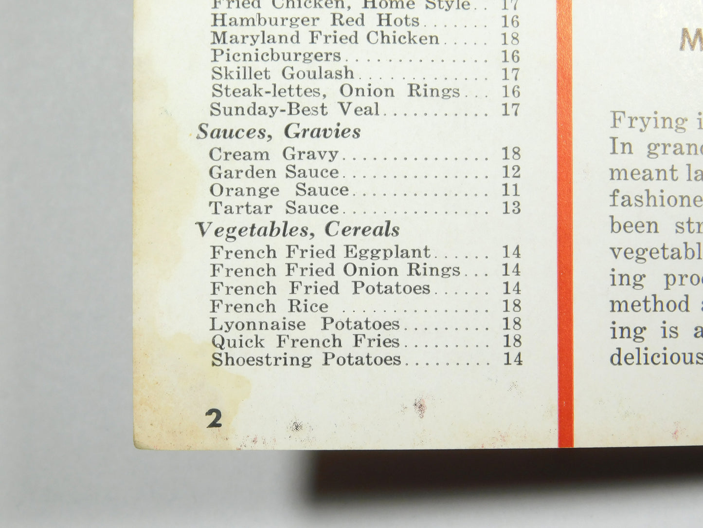 Vintage Frying Made Easy Cookbook