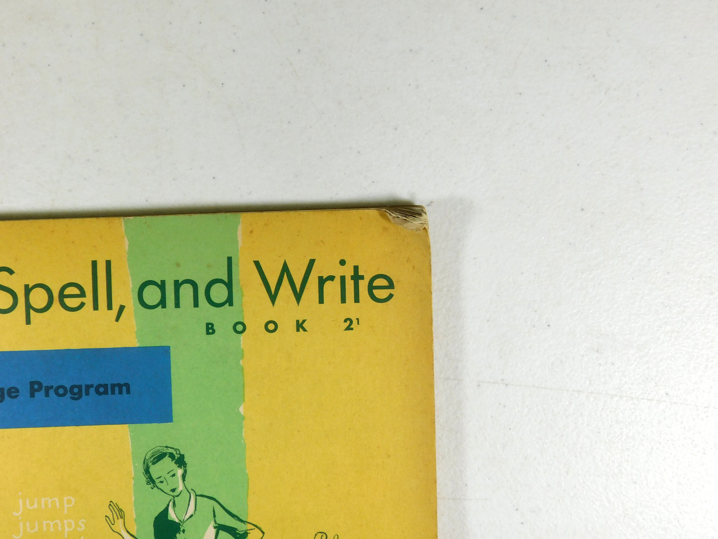 2 Vintage "We Talk, Spell, and Write" Books