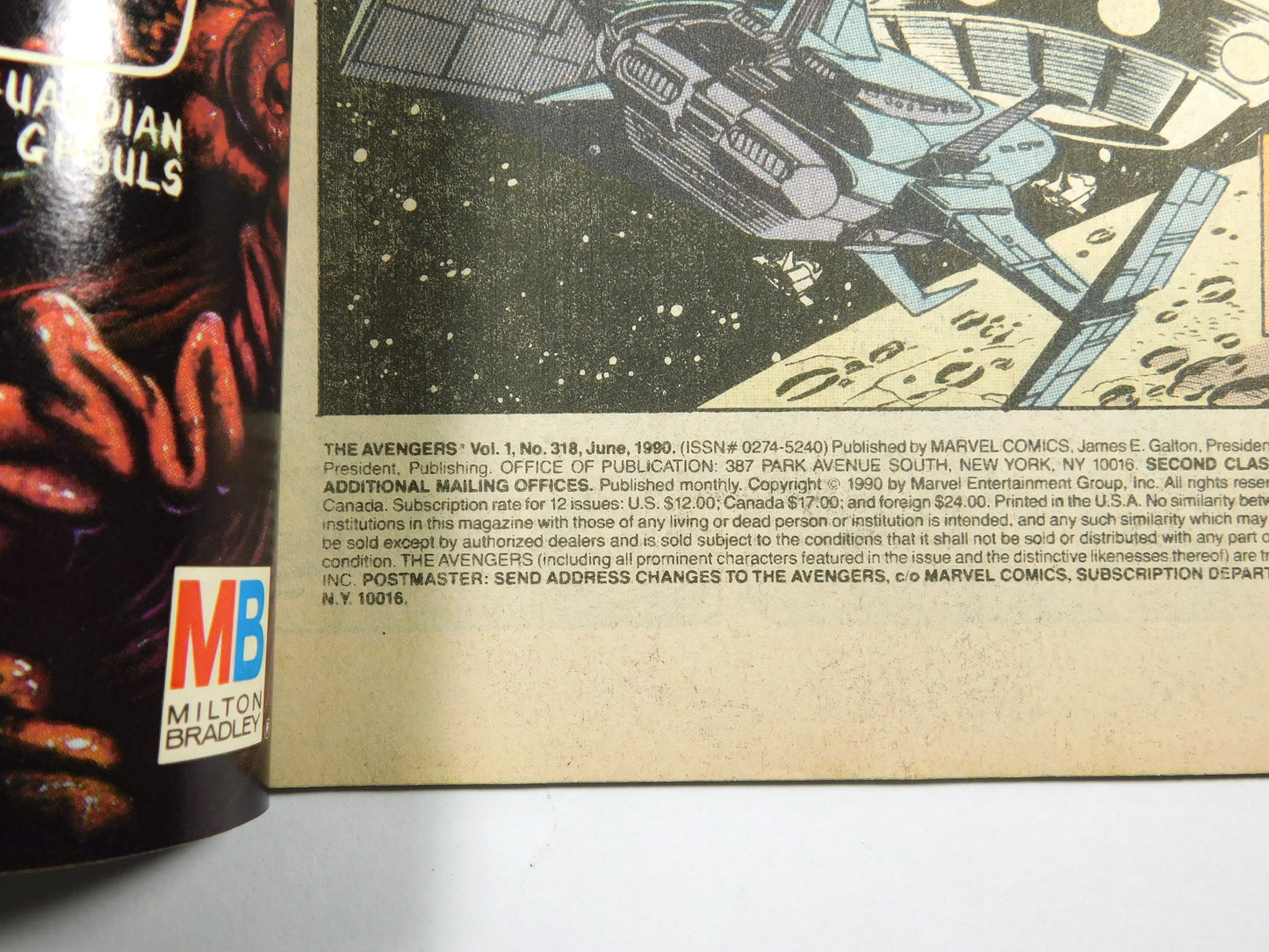 1990 Marvel Thor Captain America Iron Man Spider-Man Avengers Comic Book #318